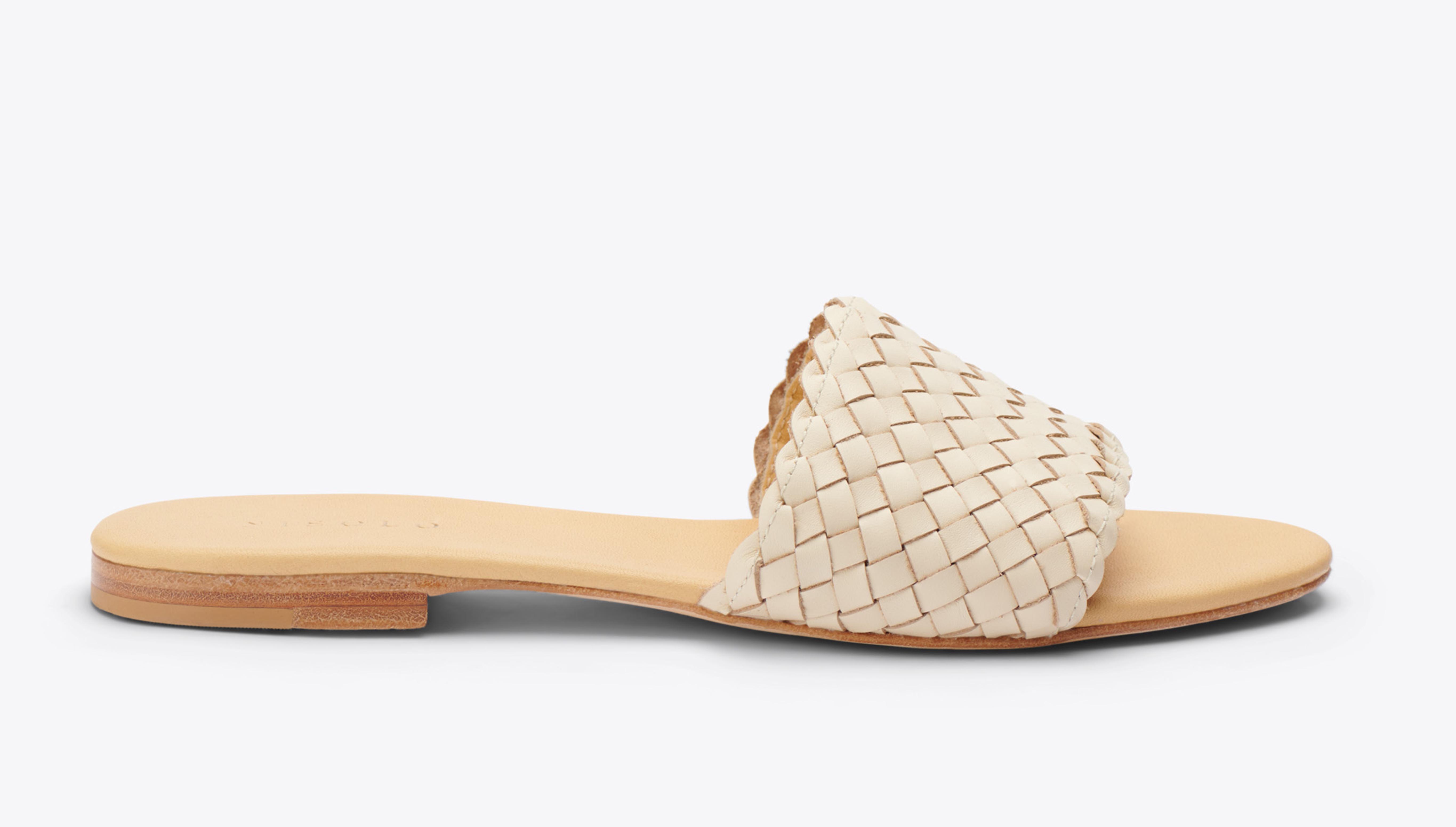 Nisolo Isla Woven Slide Sandal Woven Bone - Every Nisolo product is built on the foundation of comfort, function, and design. 