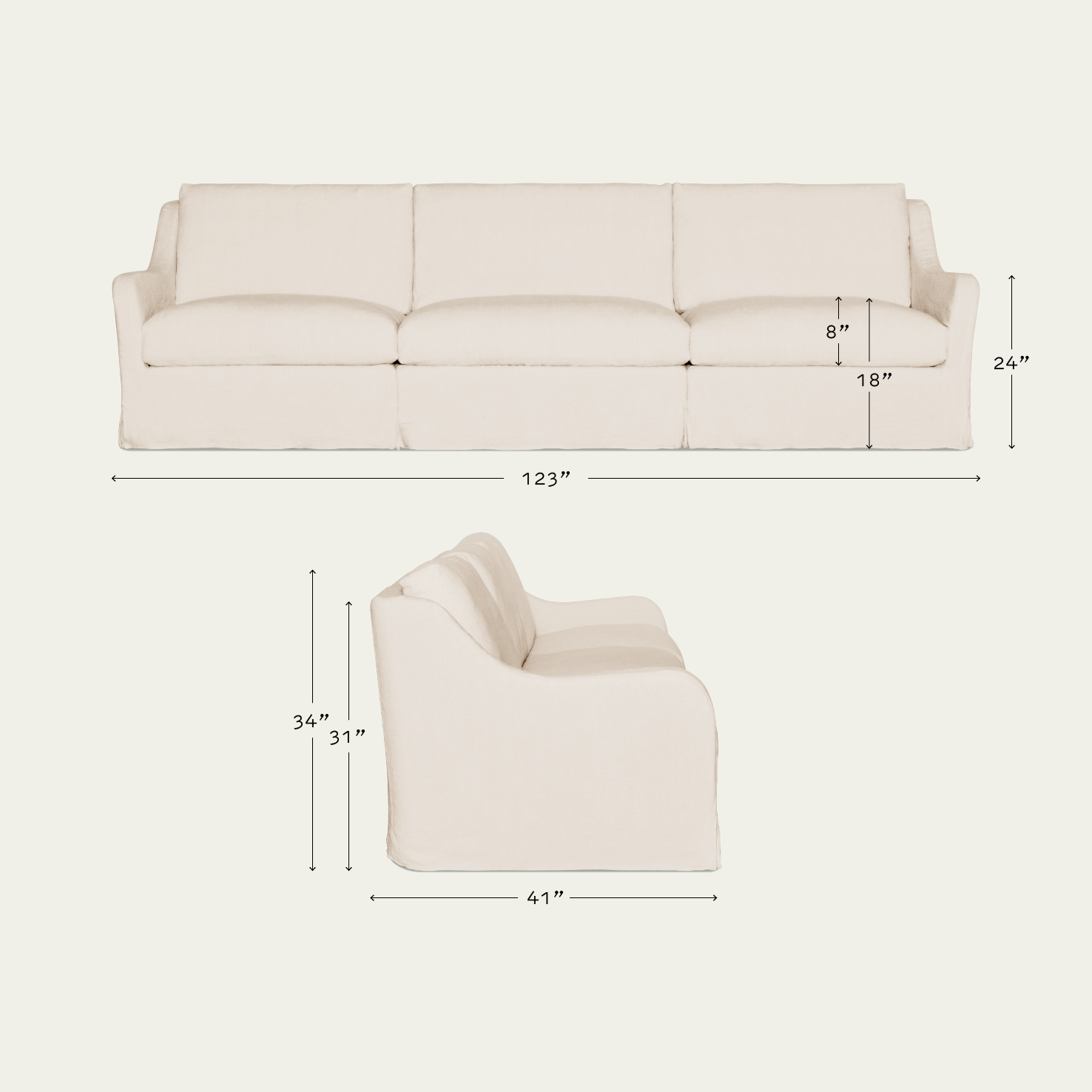 Esmé Sectional Sofa Comfy Elegance Sixpenny 9818