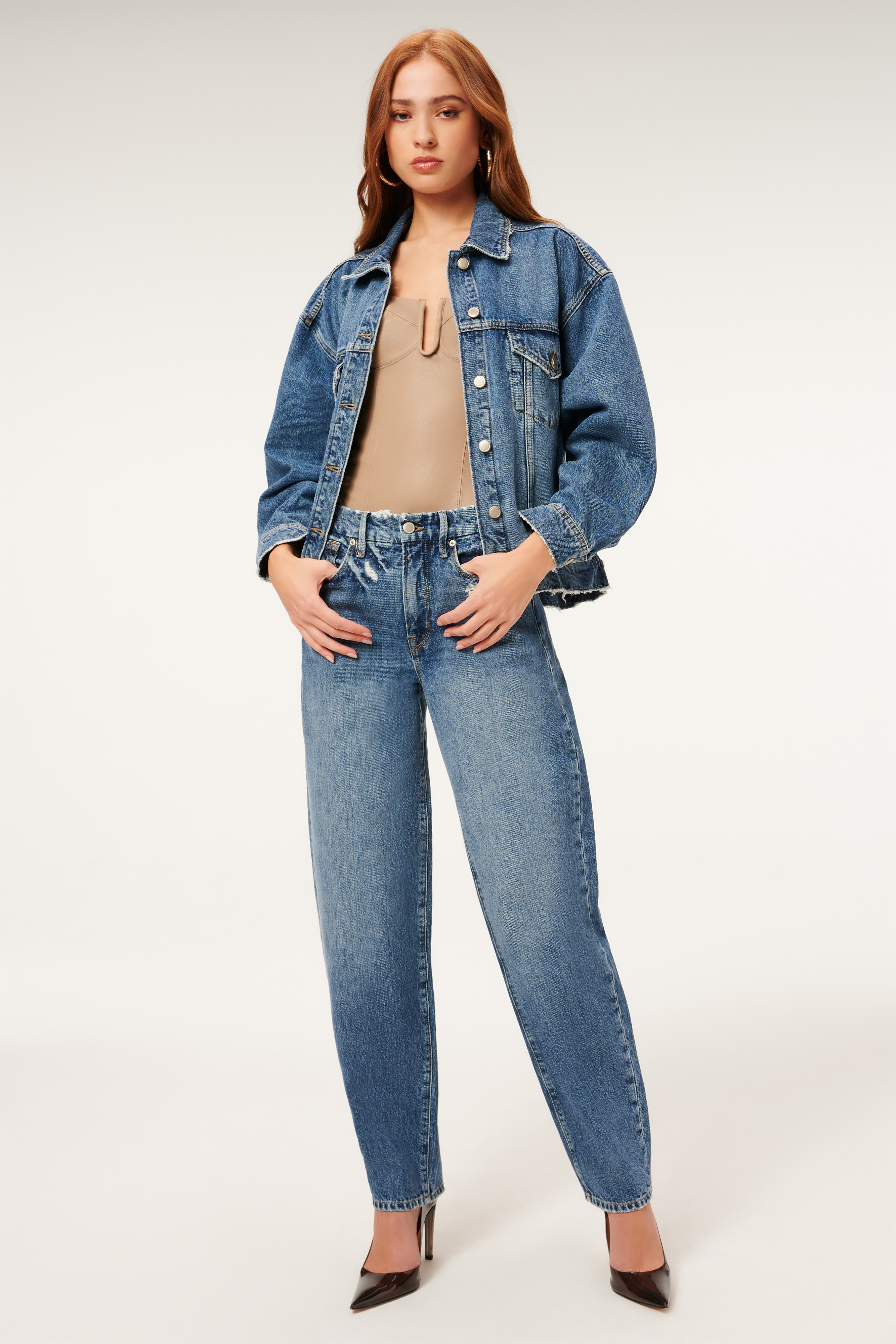 Styled With feature image for product GOOD OVERSIZED TRUCKER | BLUE873