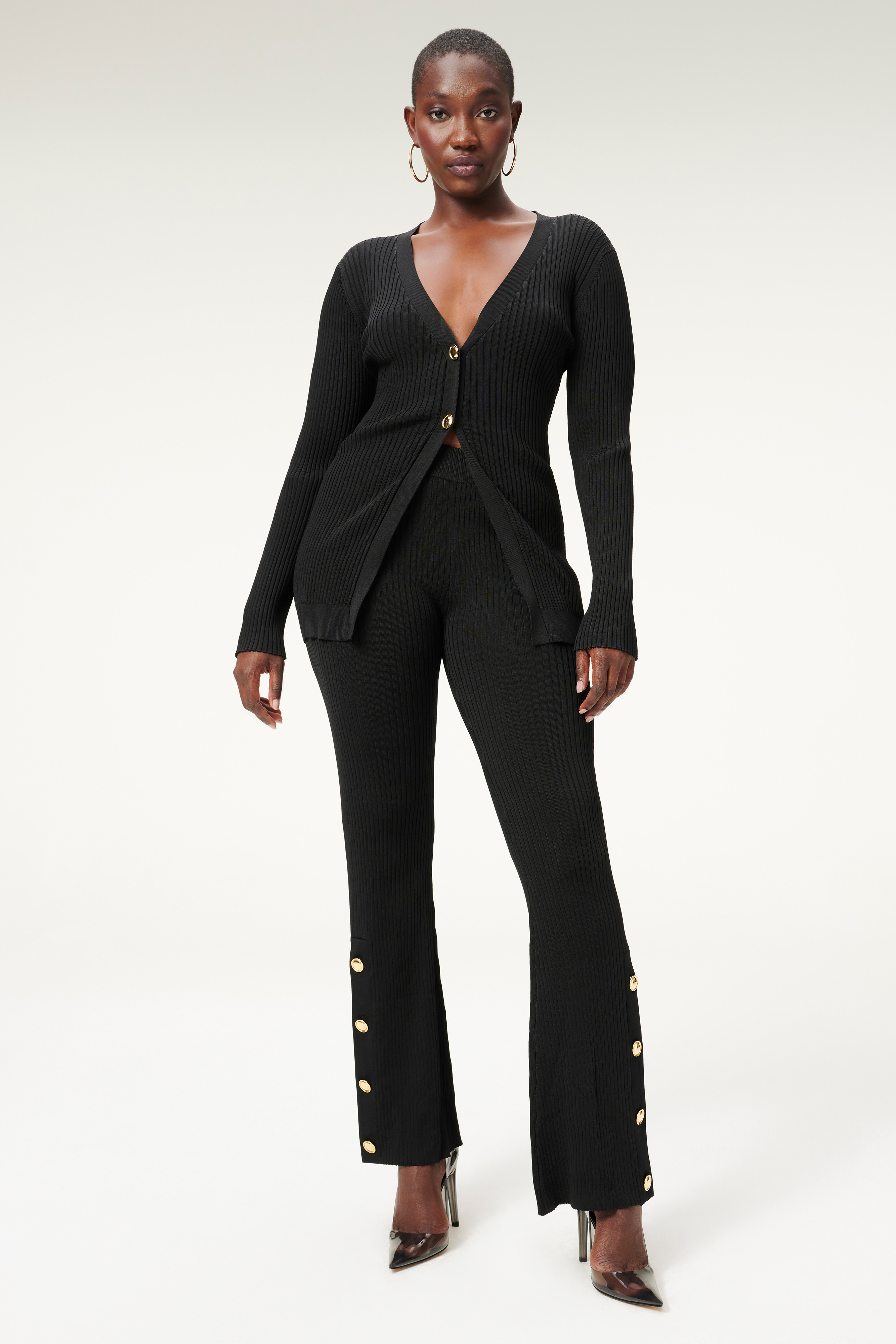 Styled With feature image for product PLAITED RIB BOSS FLARE | BLACK001