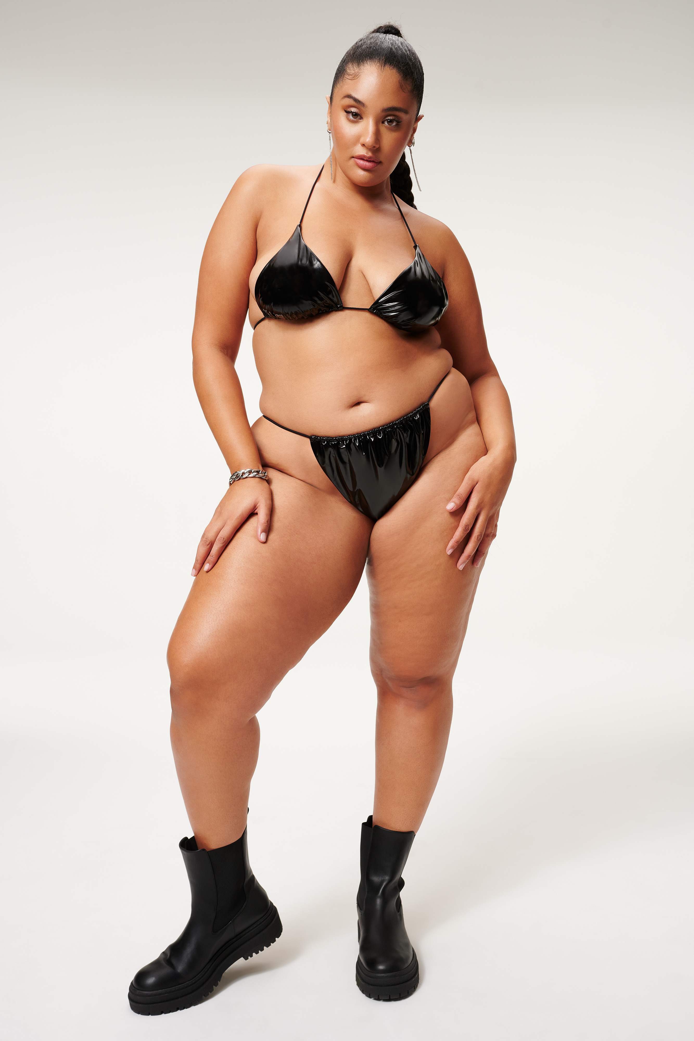 Styled With feature image for product VINYL TINY TIES FIXED BOTTOM | BLACK001