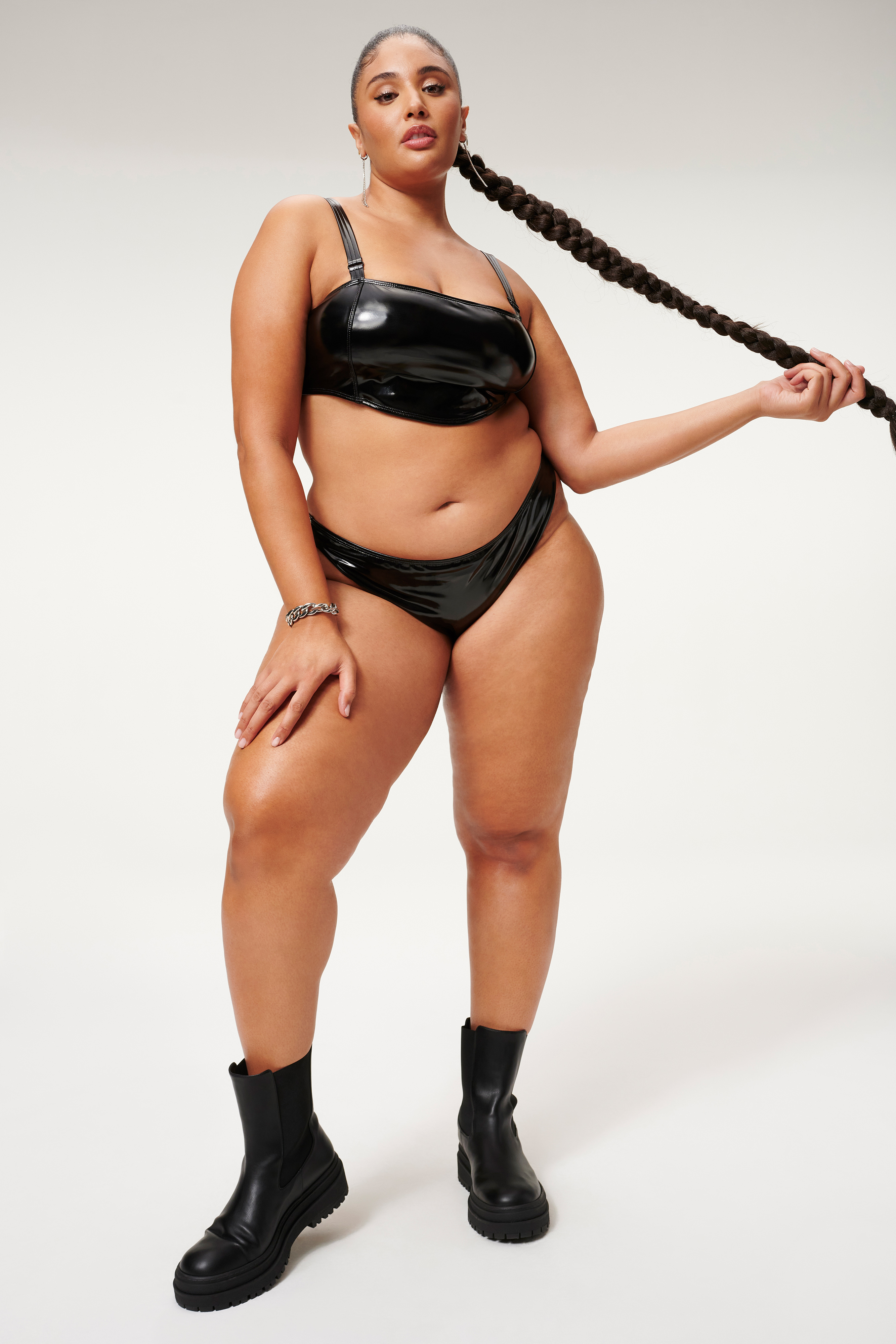 Styled With feature image for product VINYL BETTER BIKINI CHEEKY | BLACK001