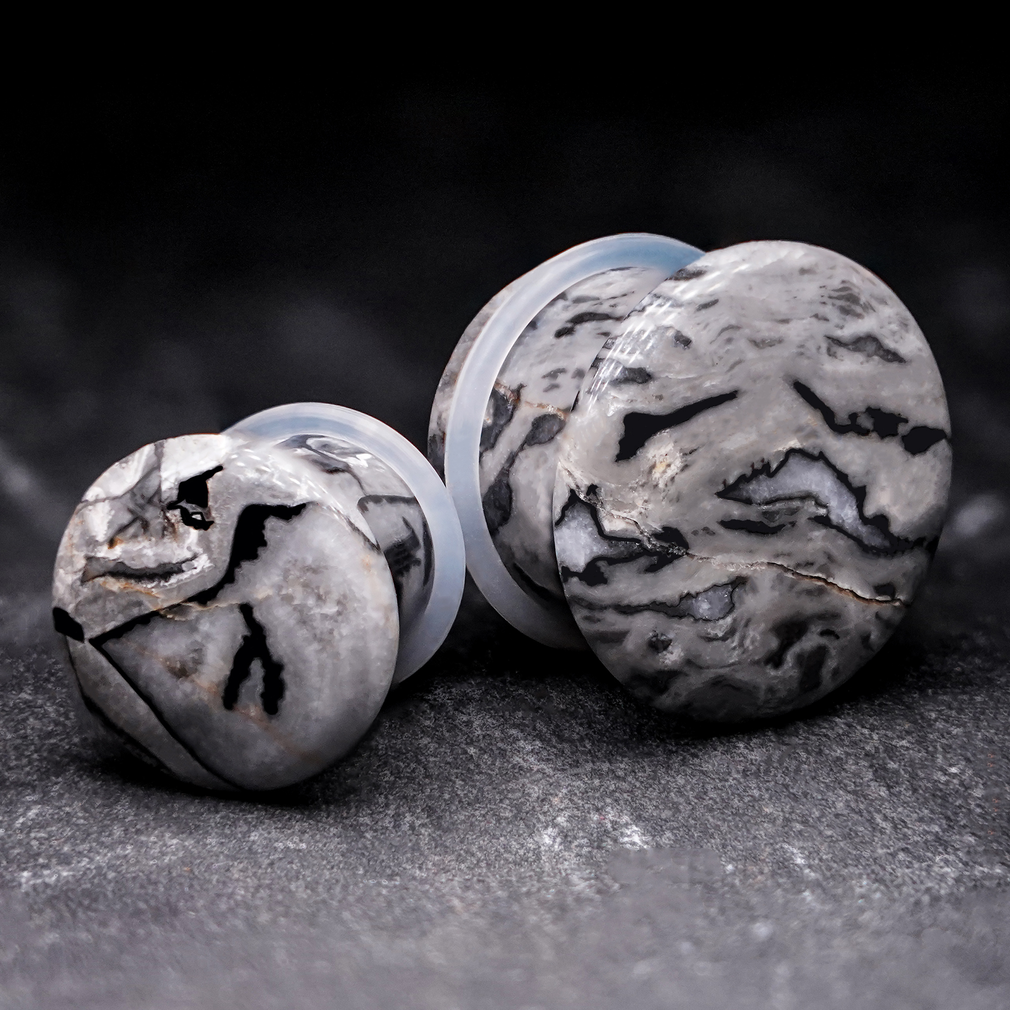 Alternative Picasso Jasper Single Flare Stone Plug / Gauge