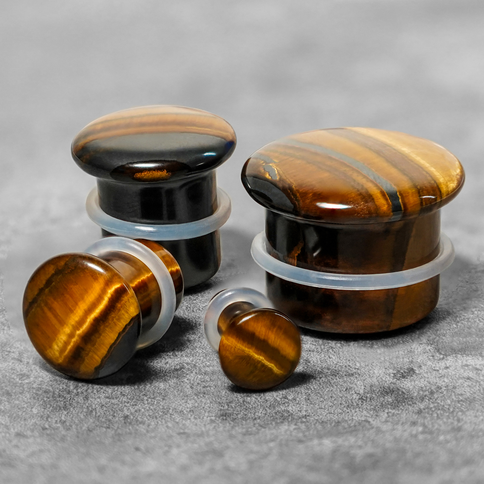  Tiger Eye Single Flare Stein Plug / Gauge