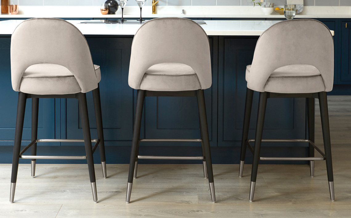 Velvet Bar Stool Kitchen Bar Stools