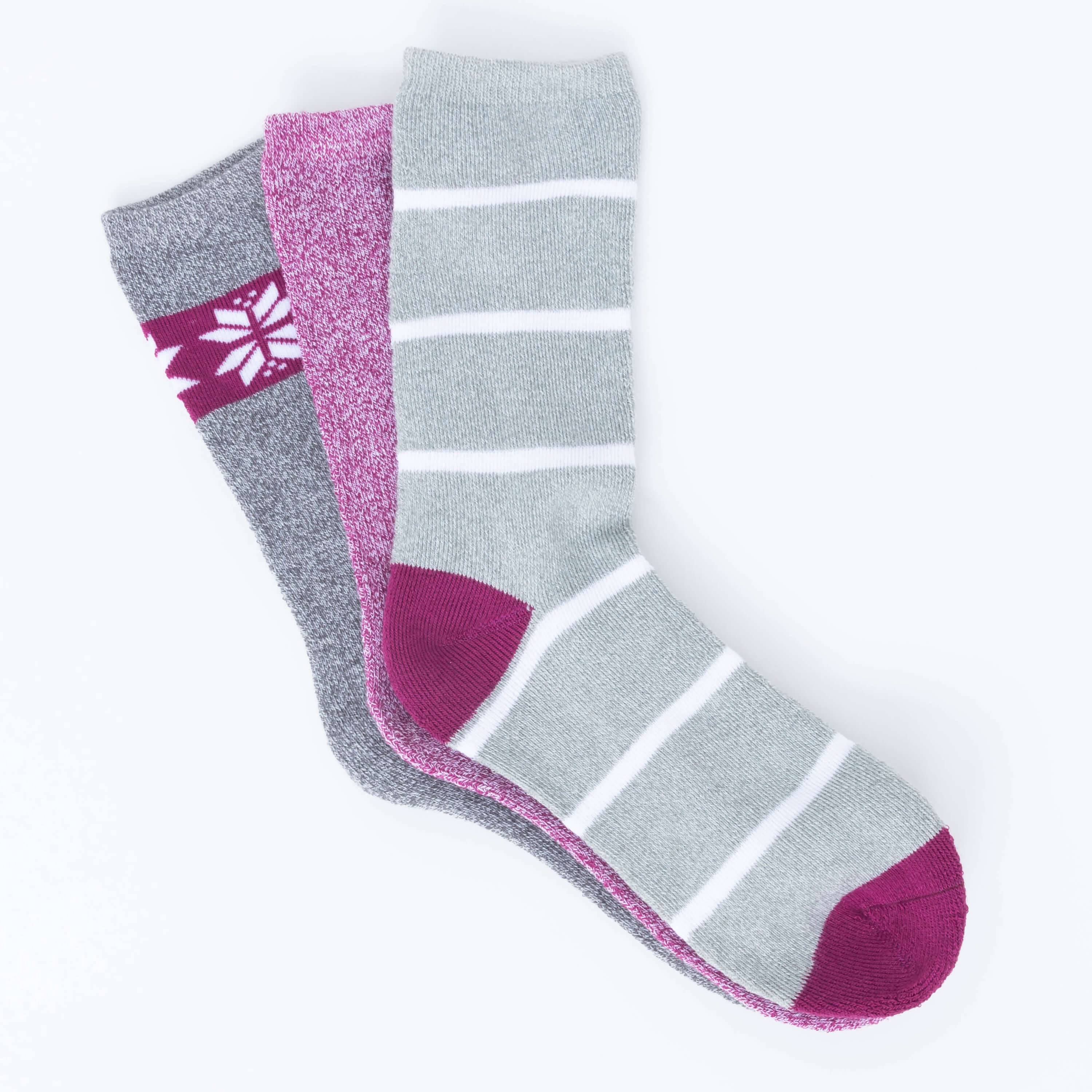 Women's 3 Pack Full Cushion Crew Socks