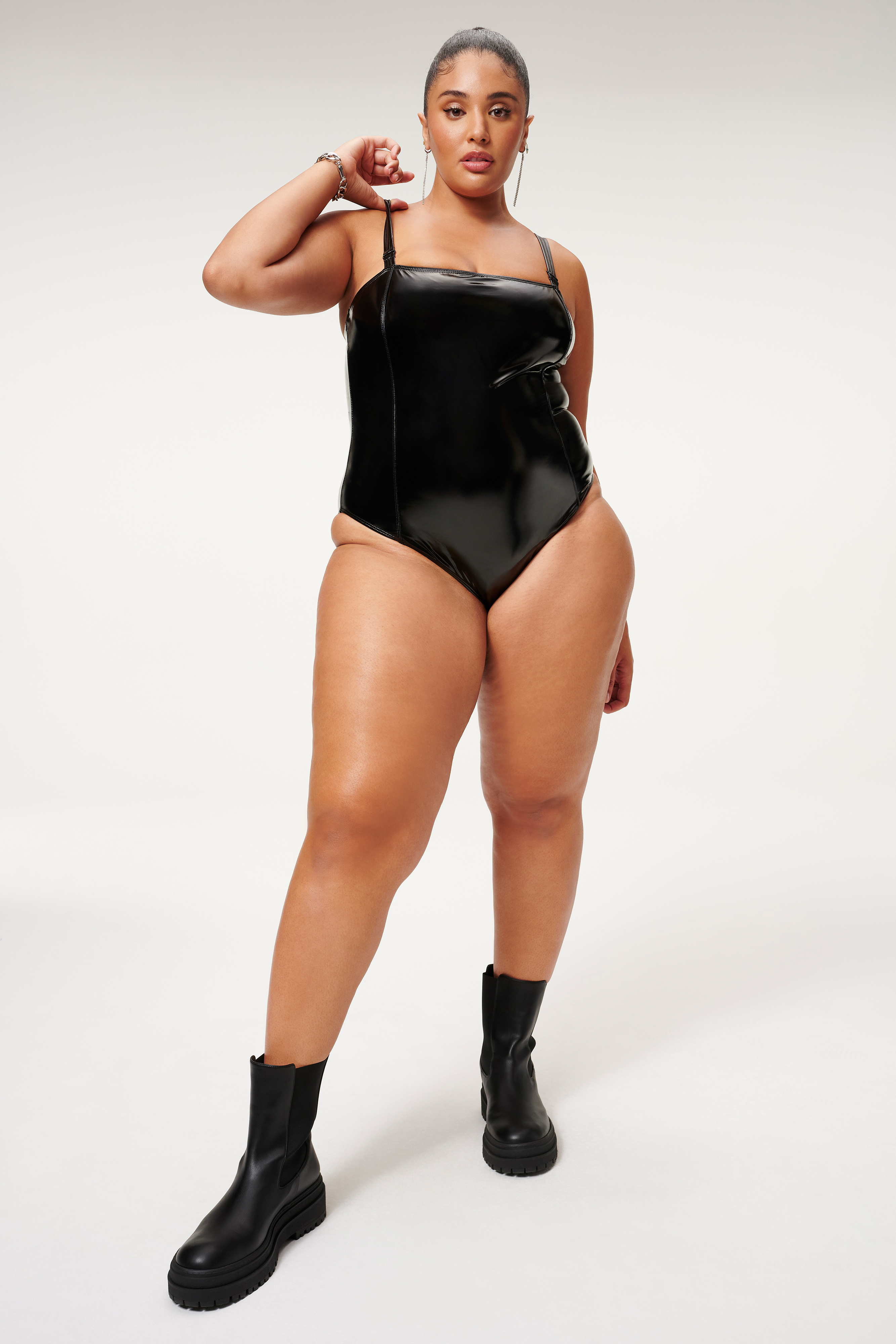 Styled With feature image for product VINYL CONTOUR ONE-PIECE | BLACK001