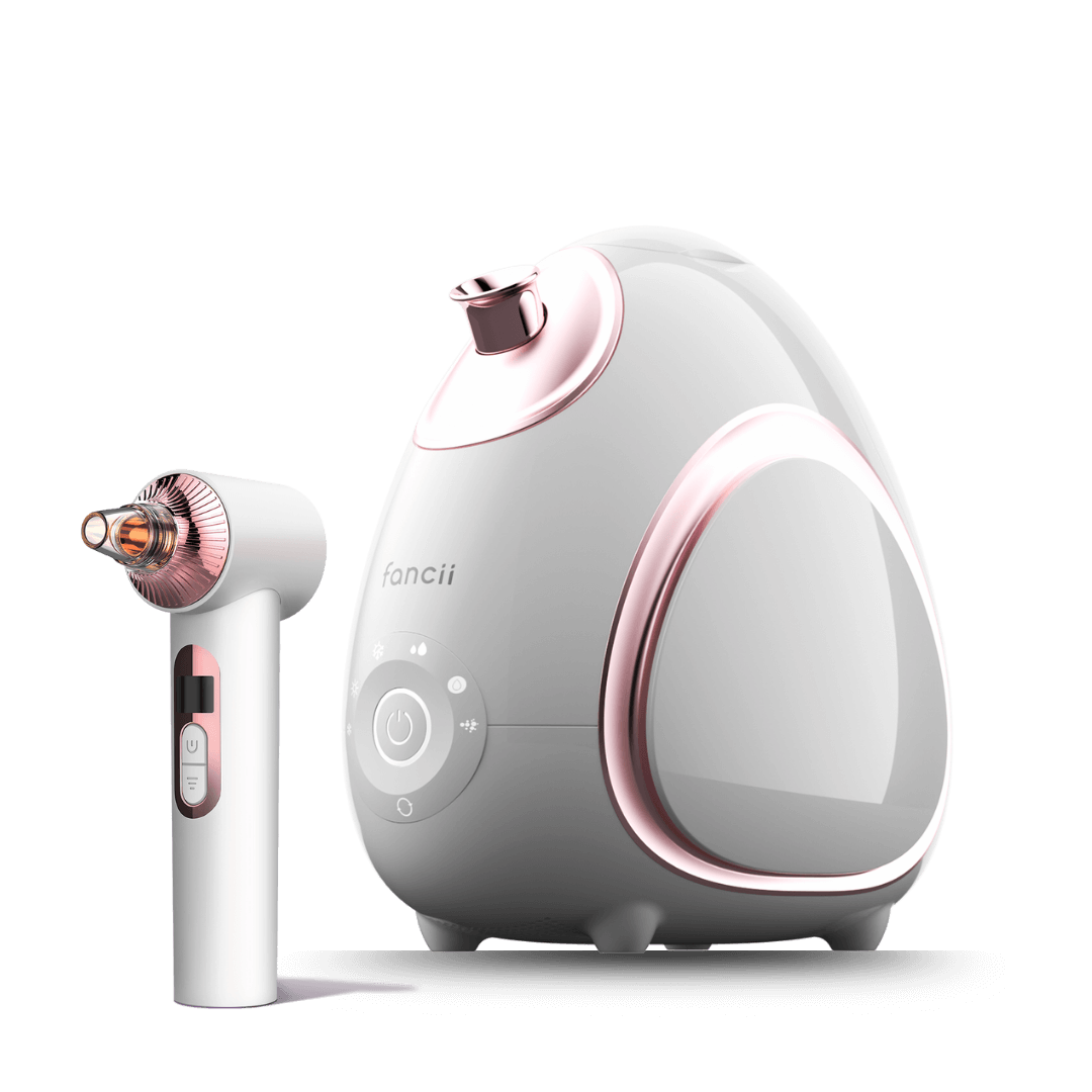 Pore-parazzi set with rivo facial steamer and clara at-home microdermabrasion machine