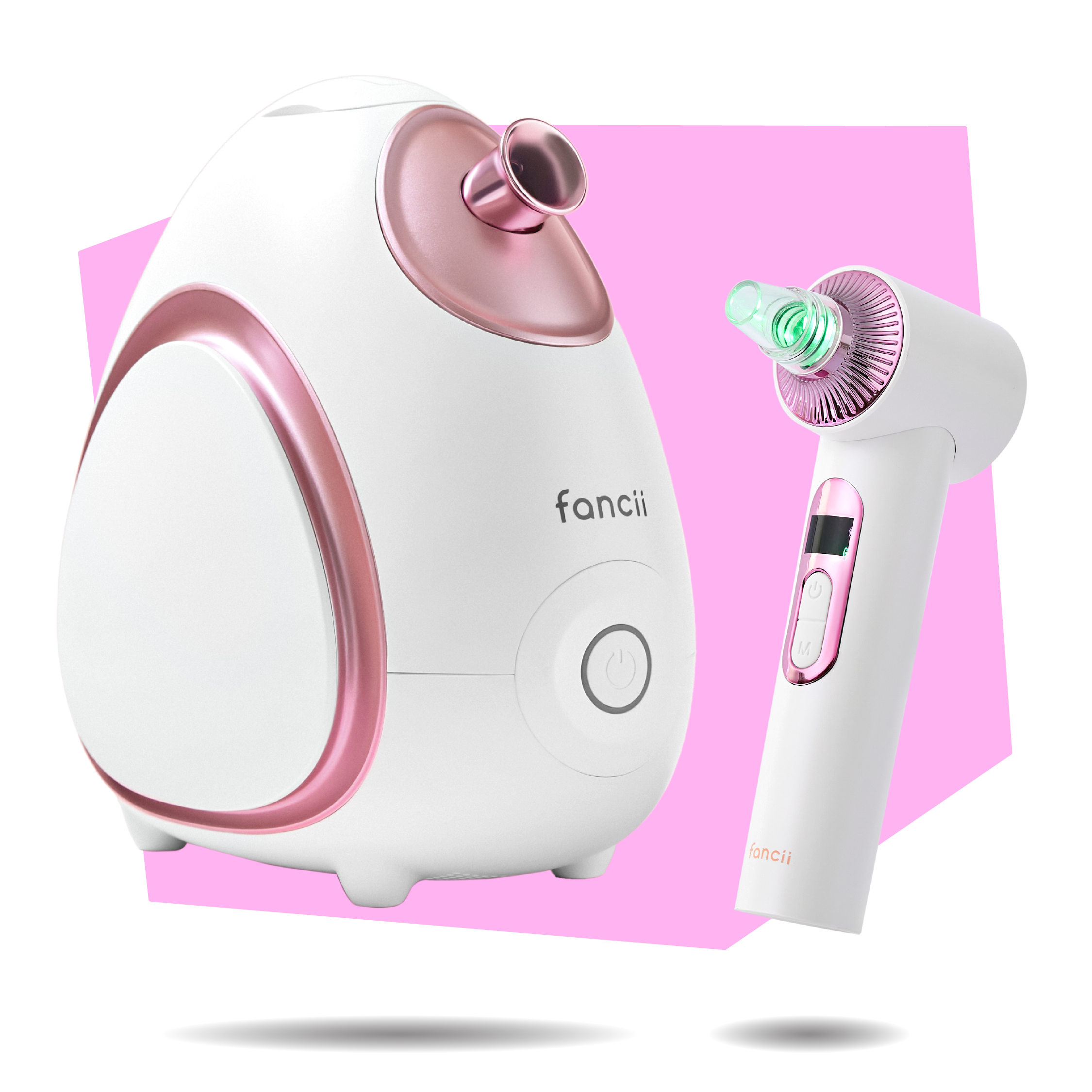 Pore-parazzi set with rivo facial steamer and clara at-home microdermabrasion machine