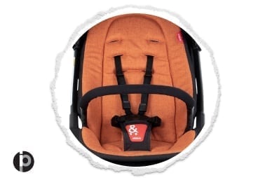 patented tidy 5-point harness system