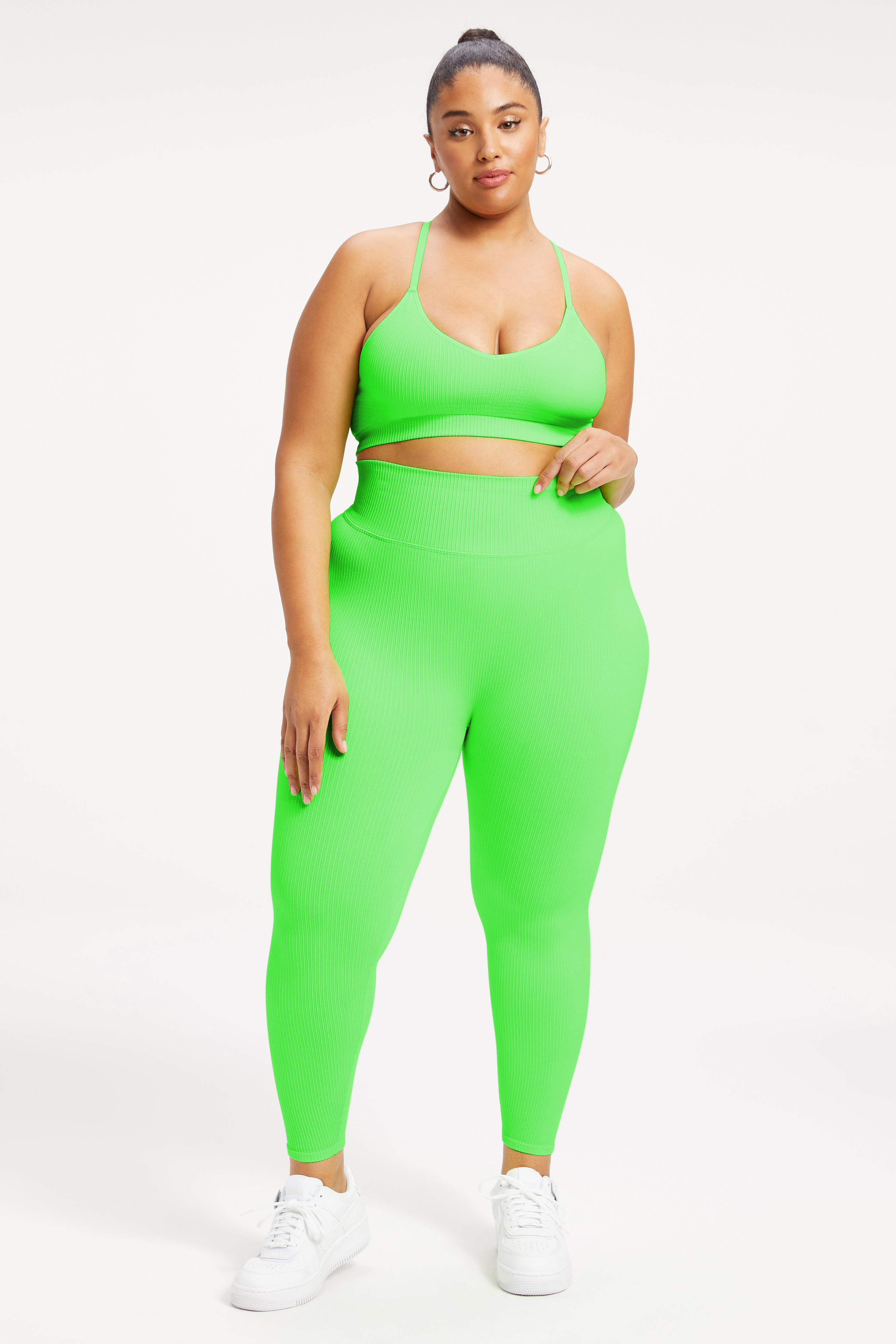 Styled with SEAMLESS CHUNKY RIB LEGGING