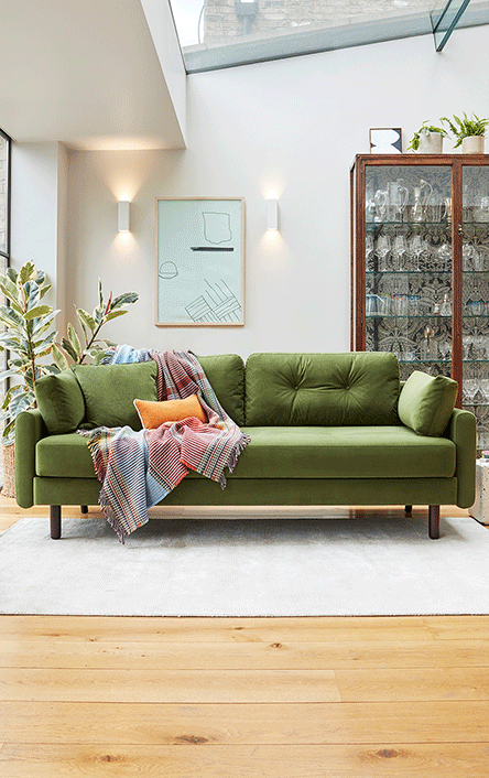 Model 04 Sofa Bed in Vine Velvet
