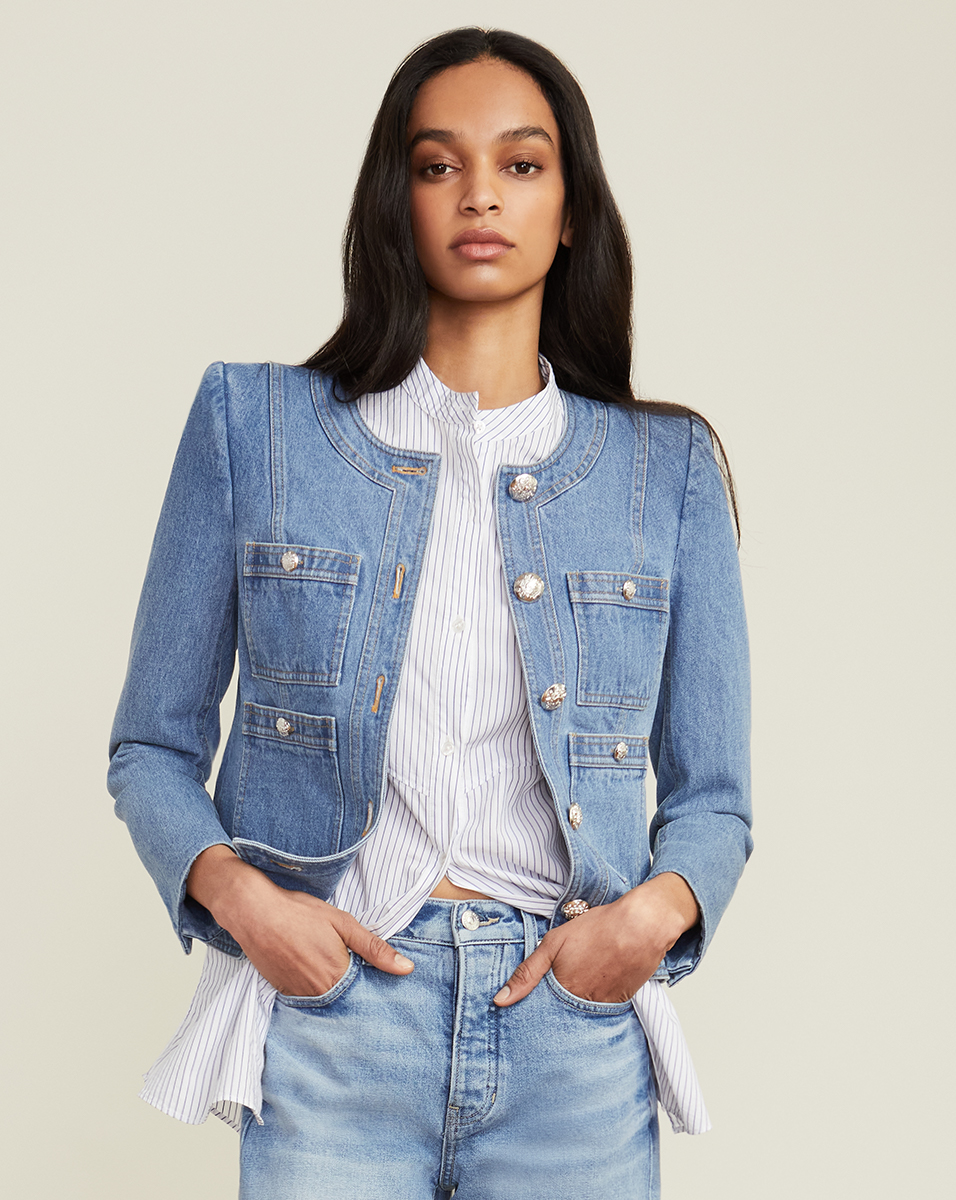 Ferazia Denim Jacket | Veronica Beard