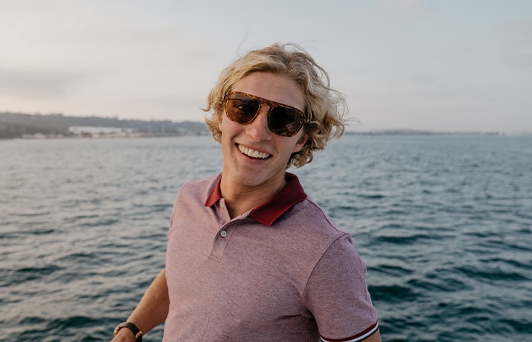Sunglasses size on model