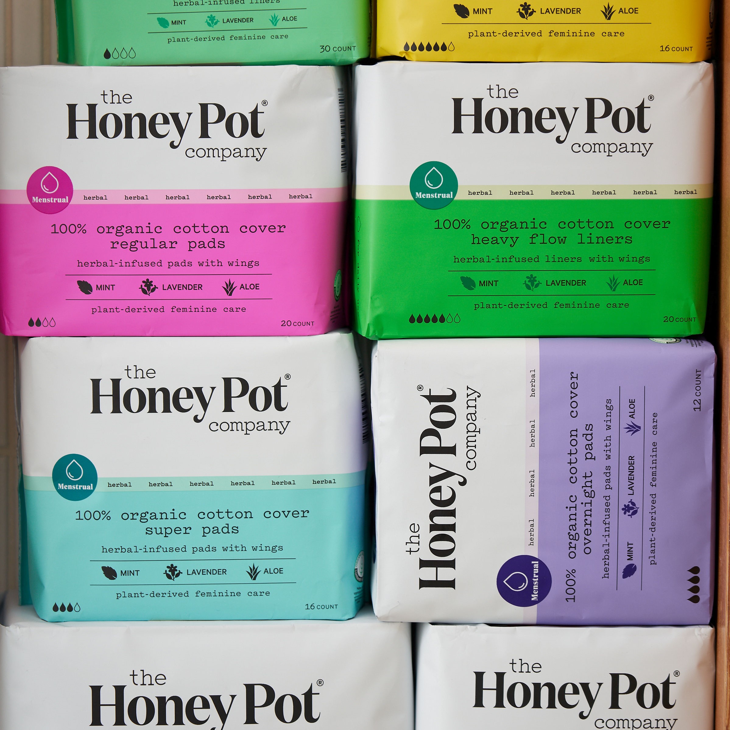 Regular Pads with Wings  Herbal Sanitary Pads – The Honey Pot - Feminine  Care