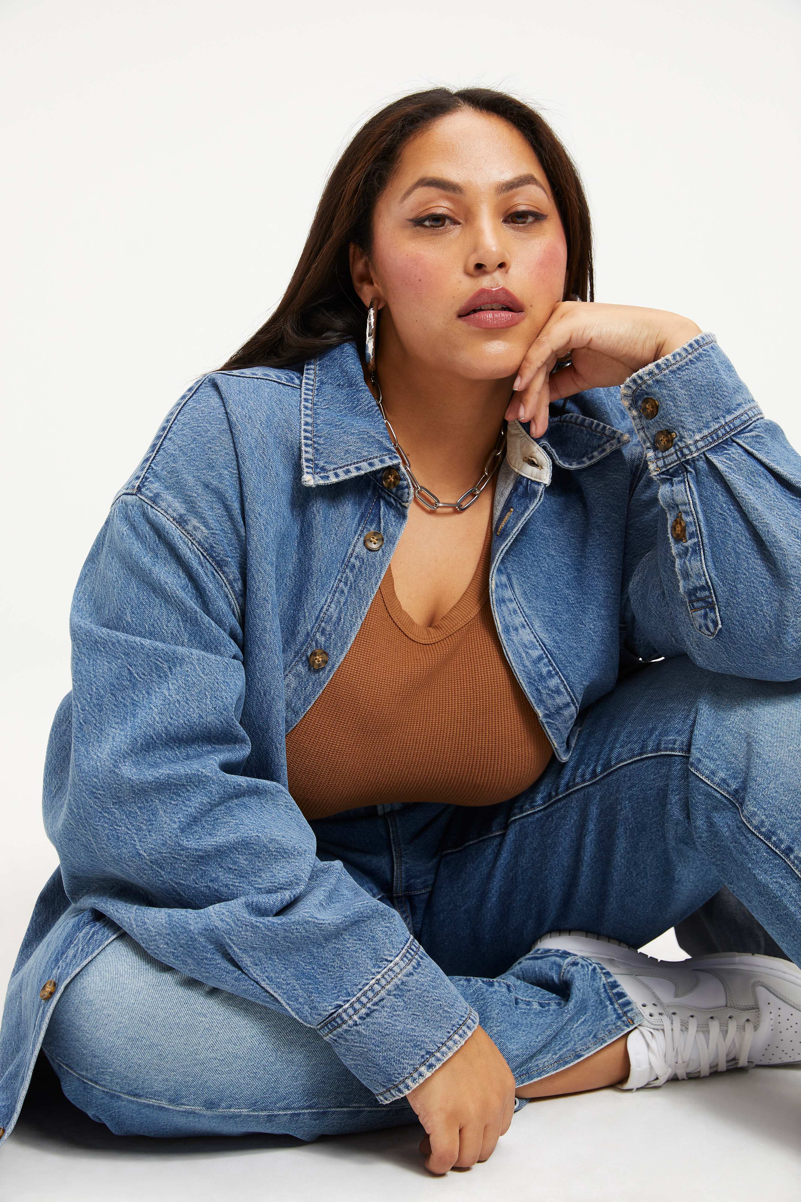 Styled With feature image for product BOYFRIEND DENIM SHIRT | INDIGO173