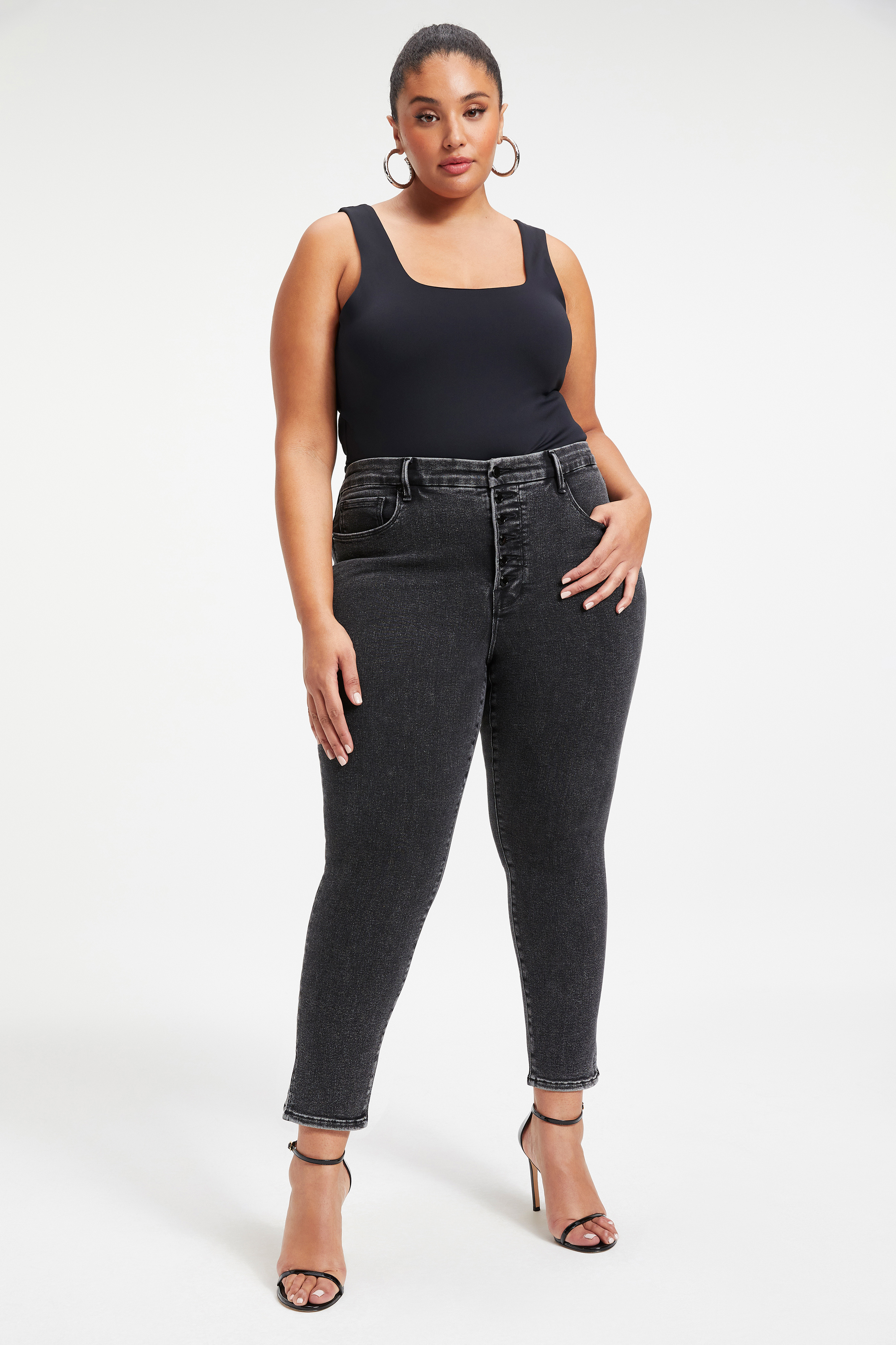Styled With feature image for product SCUBA MODERN TANK BODYSUIT | BLACK001