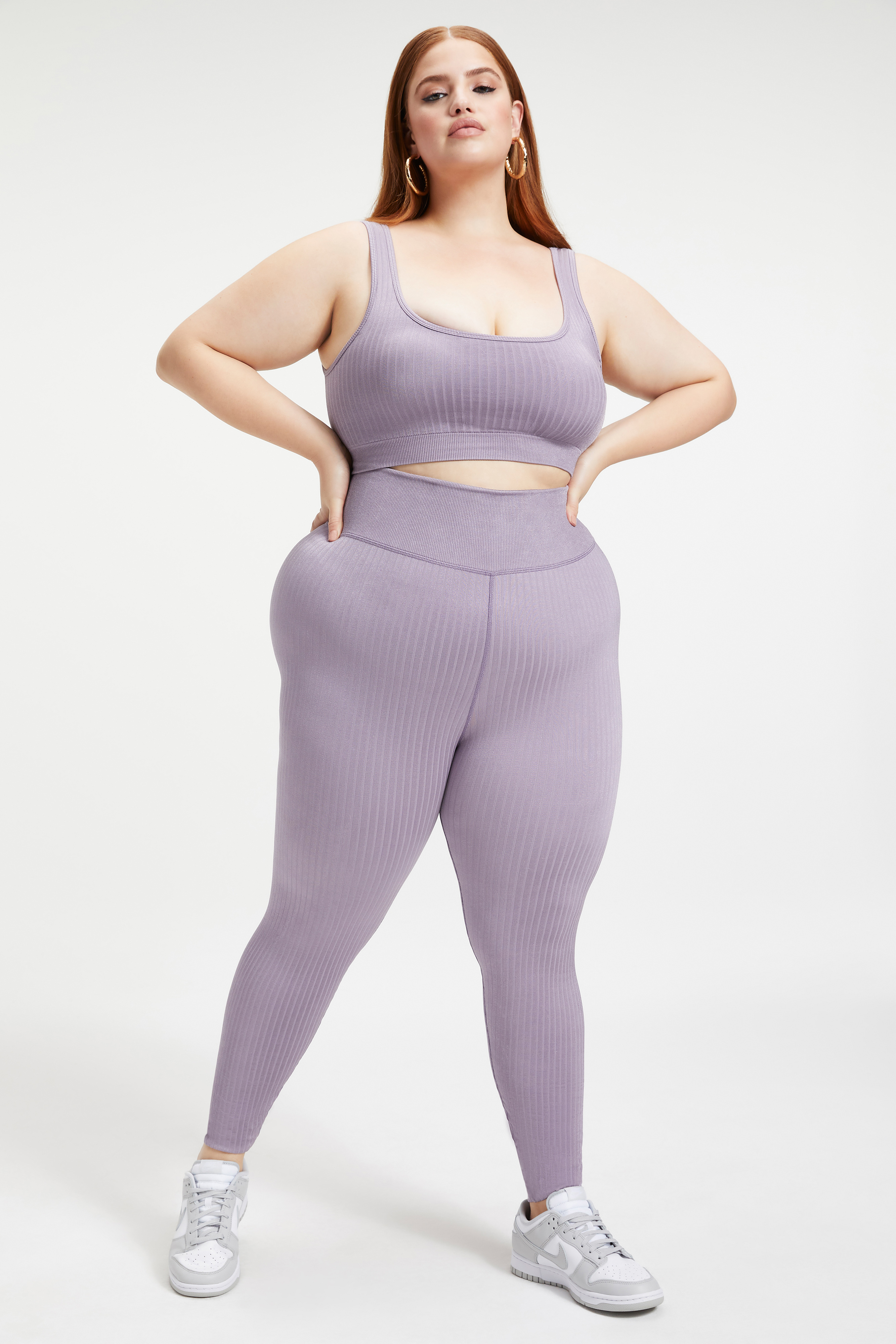 Styled With feature image for product SHINE SEAMLESS LEGGING | DUSTY VIOLET001