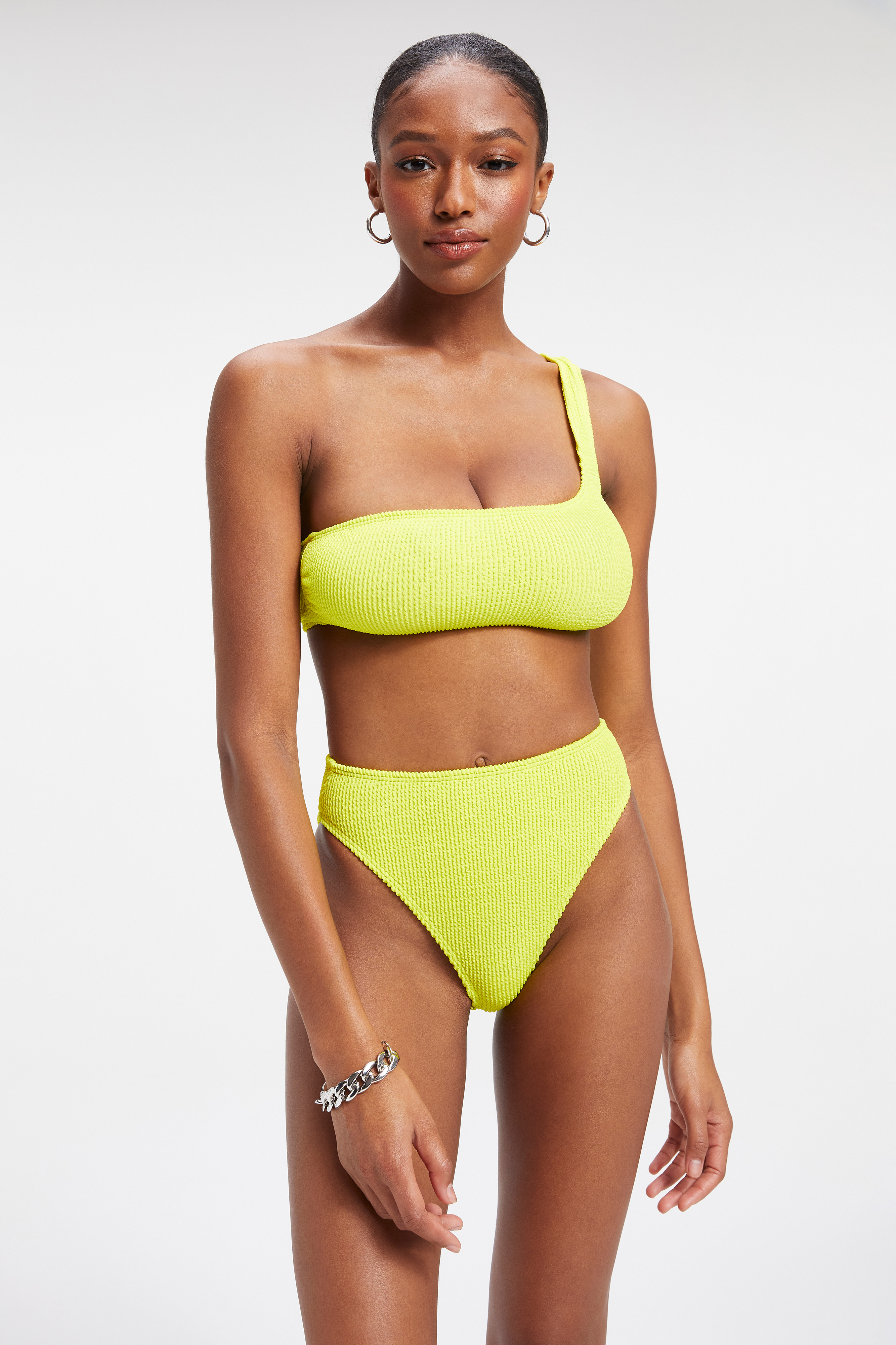 Styled With feature image for product ALWAYS FITS ONE SHOULDER TOP | ELECTRIC YELLOW001