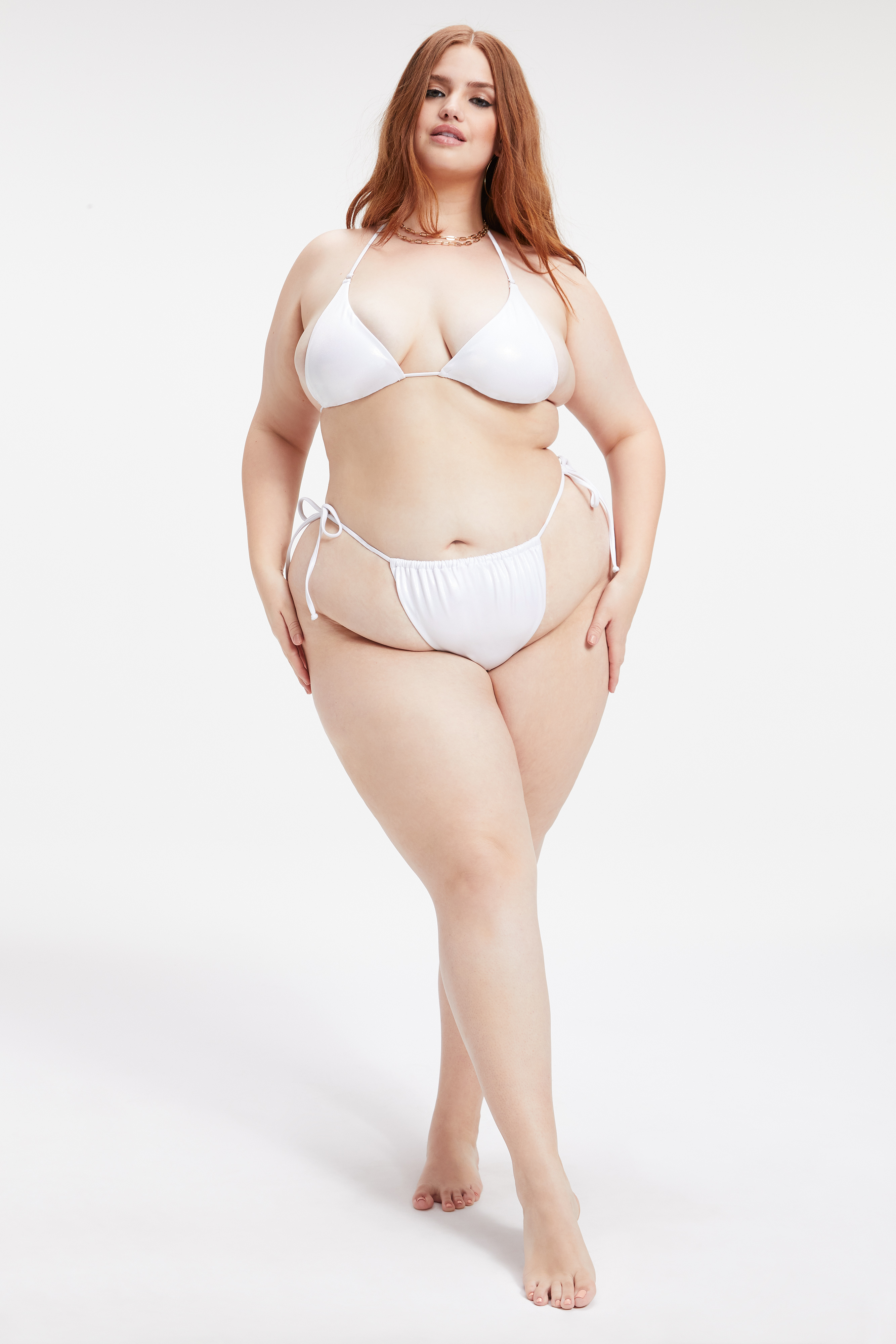Styled With feature image for product SHIMMER TINY TIES BOTTOM | METALLIC WHITE001