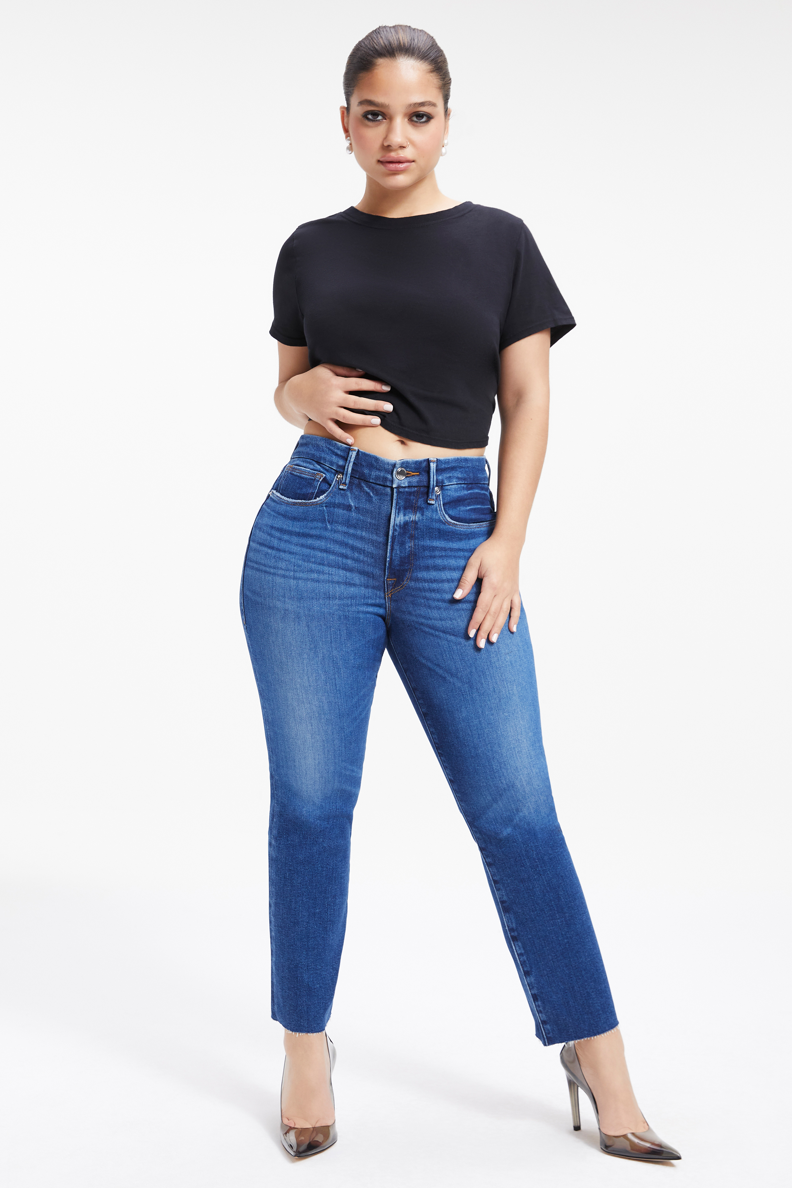 Styled With feature image for product GOOD PETITE STRAIGHT | INDIGO025