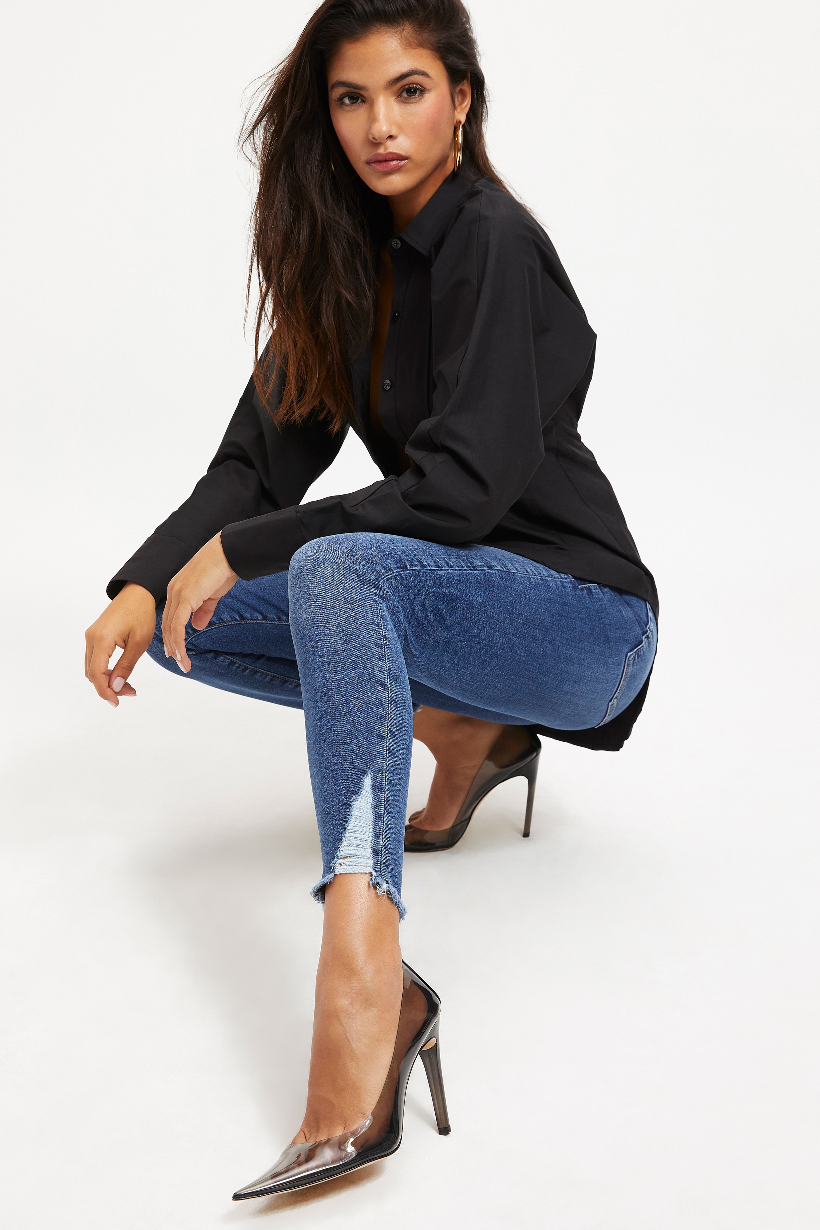 Styled With feature image for product DART POPLIN SHIRT | BLACK001