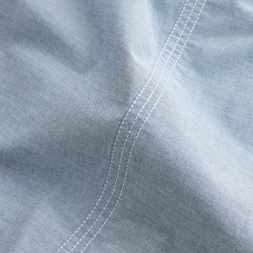 Chambray Grey Triple Stitch Sheet Set