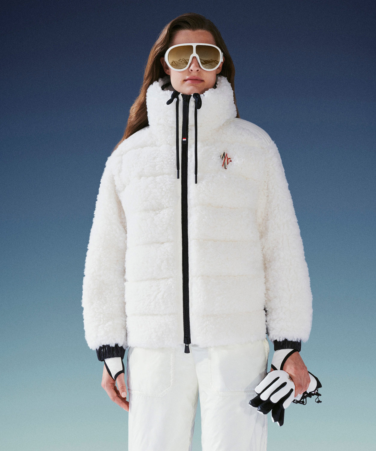 Womens Shearling Puffer Jacket