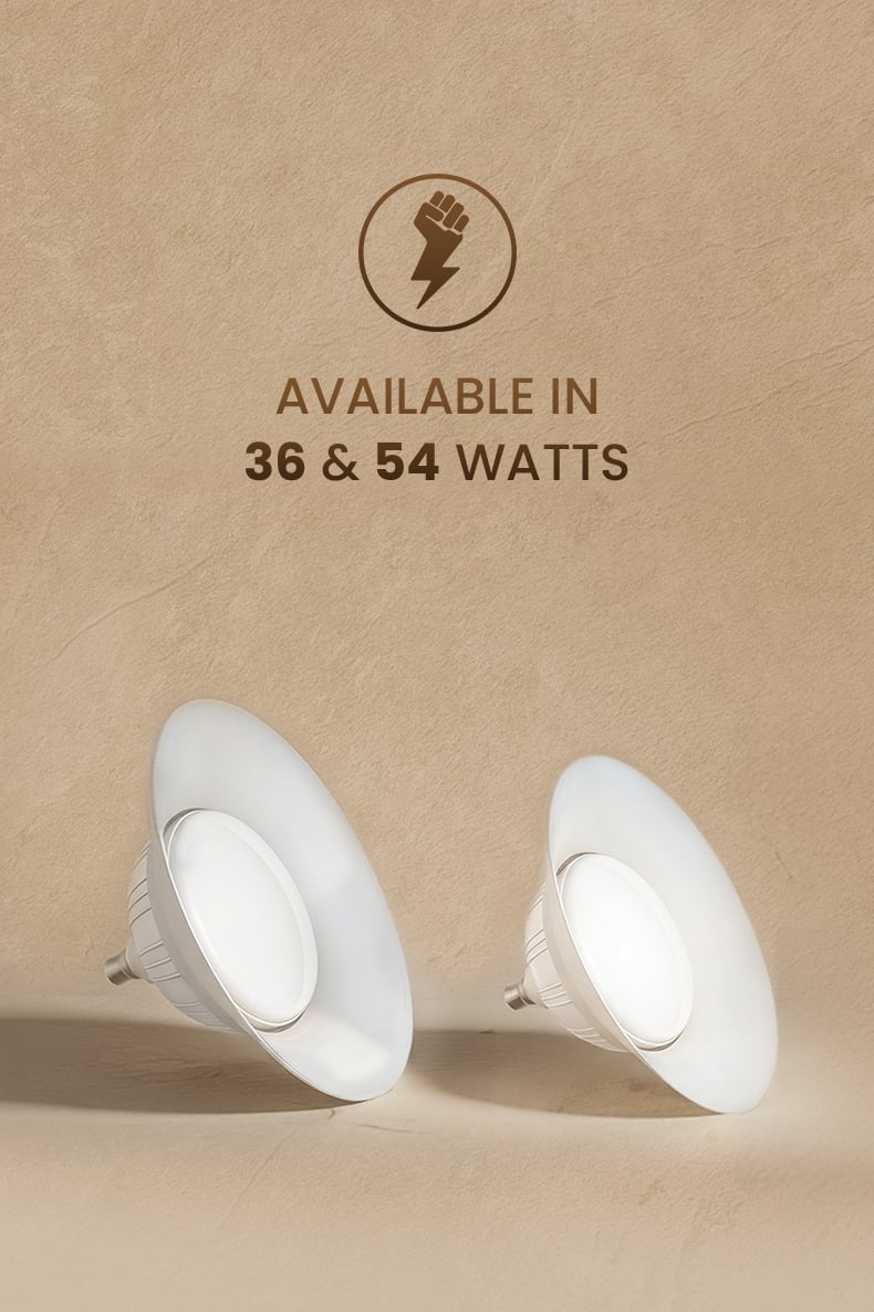 Available In 36 & 54 Watts