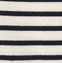 Ivory/Navy Stripes