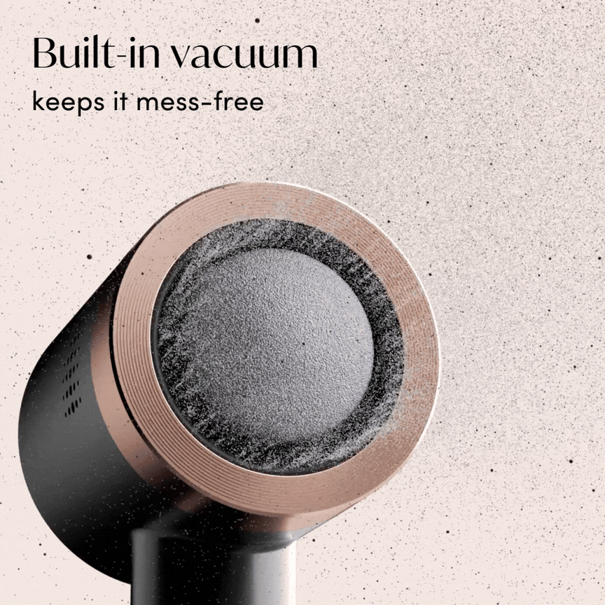 Cali callus remover with a built-in vacuum