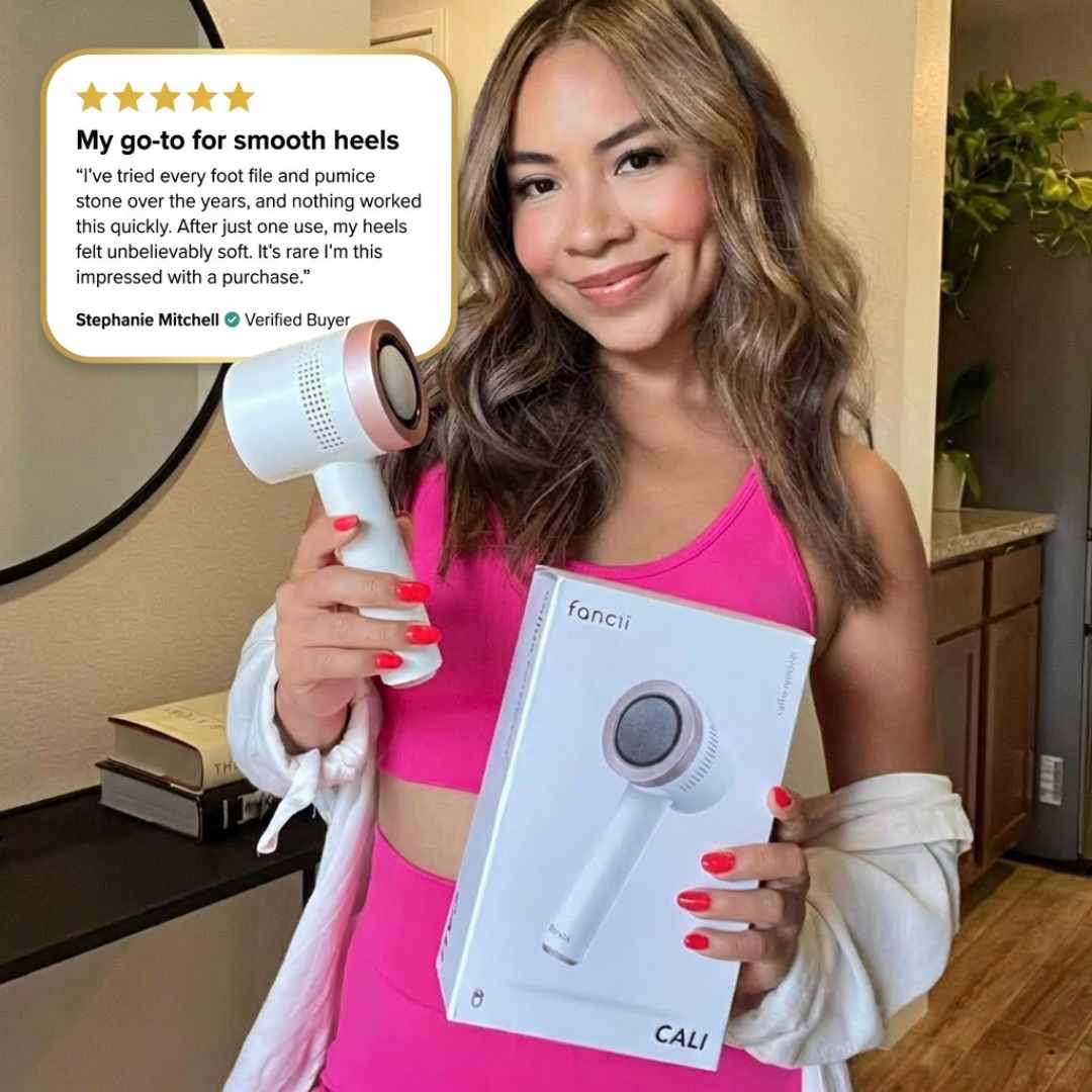 Woman and man with the cali callus remover