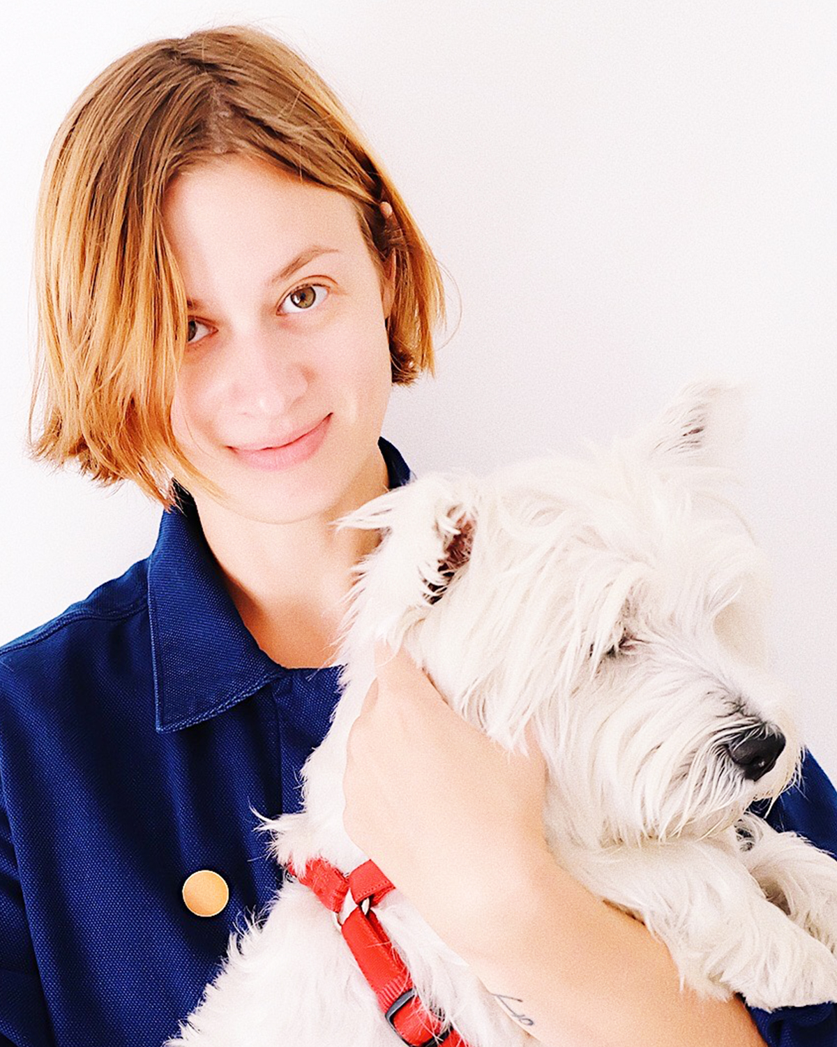 2019, Ekaterina and her dog. 
