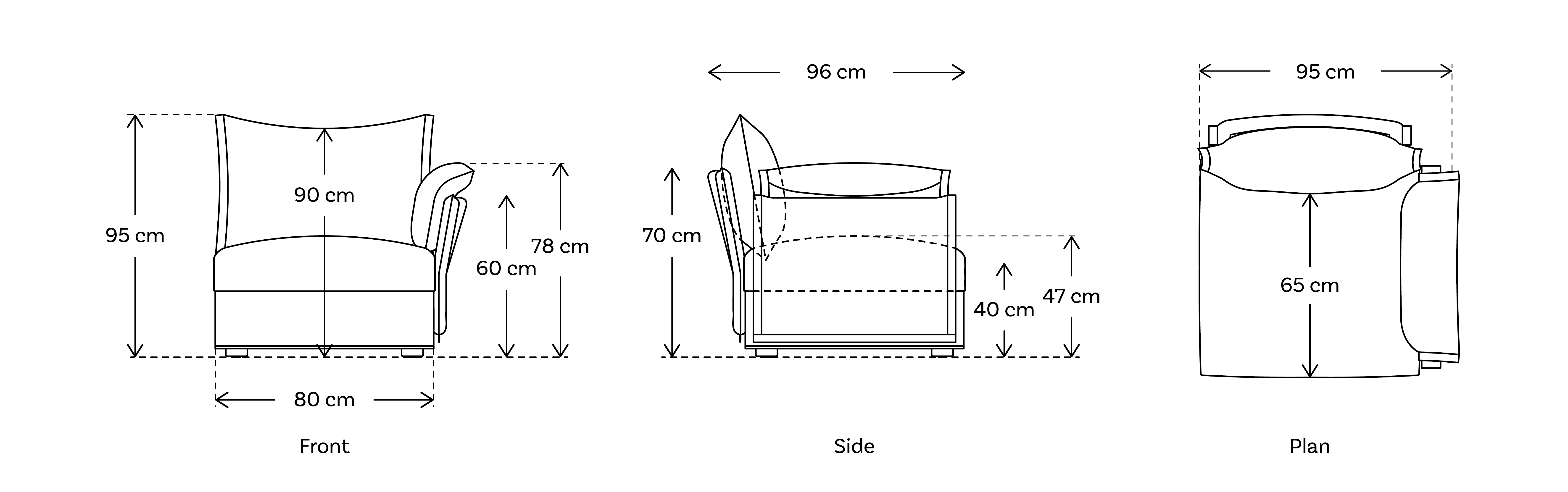 right module sofa dimensions