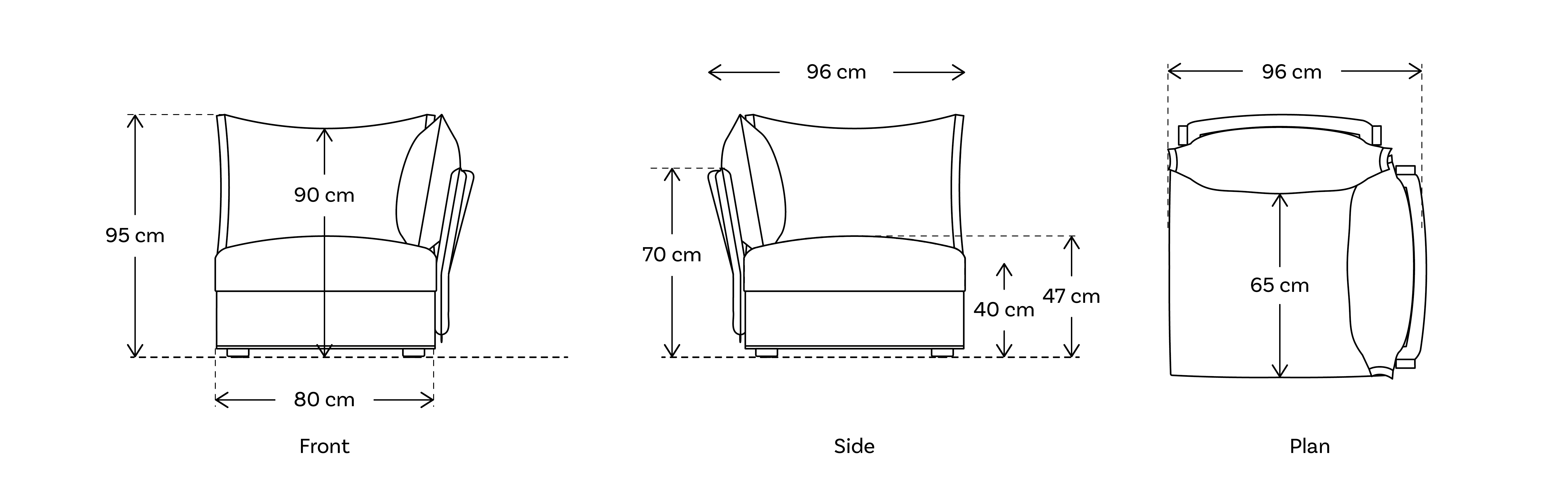 module sofa corner dimensions