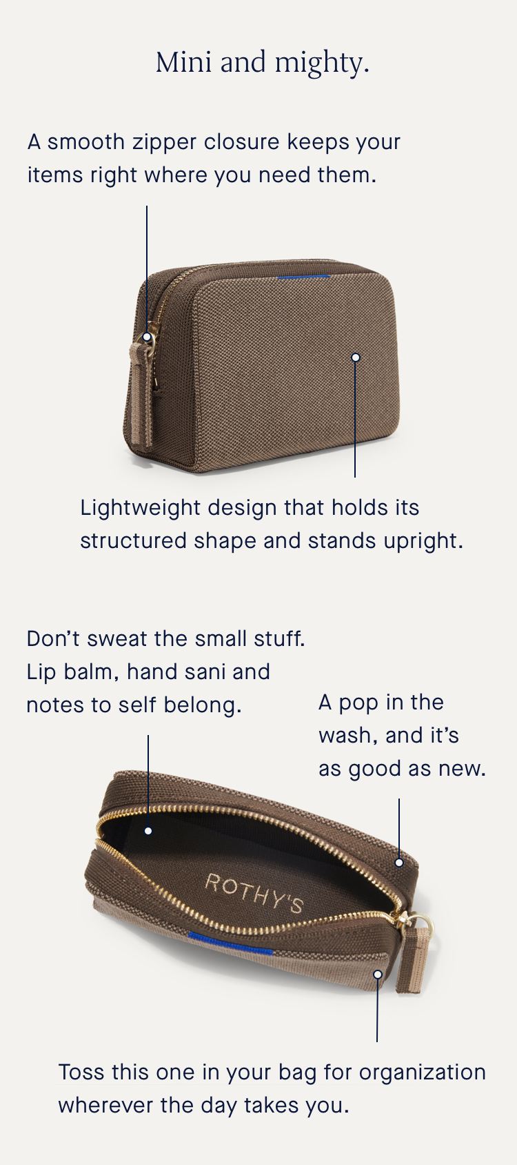 Rothy's - The Wallet Wristlet in Brown