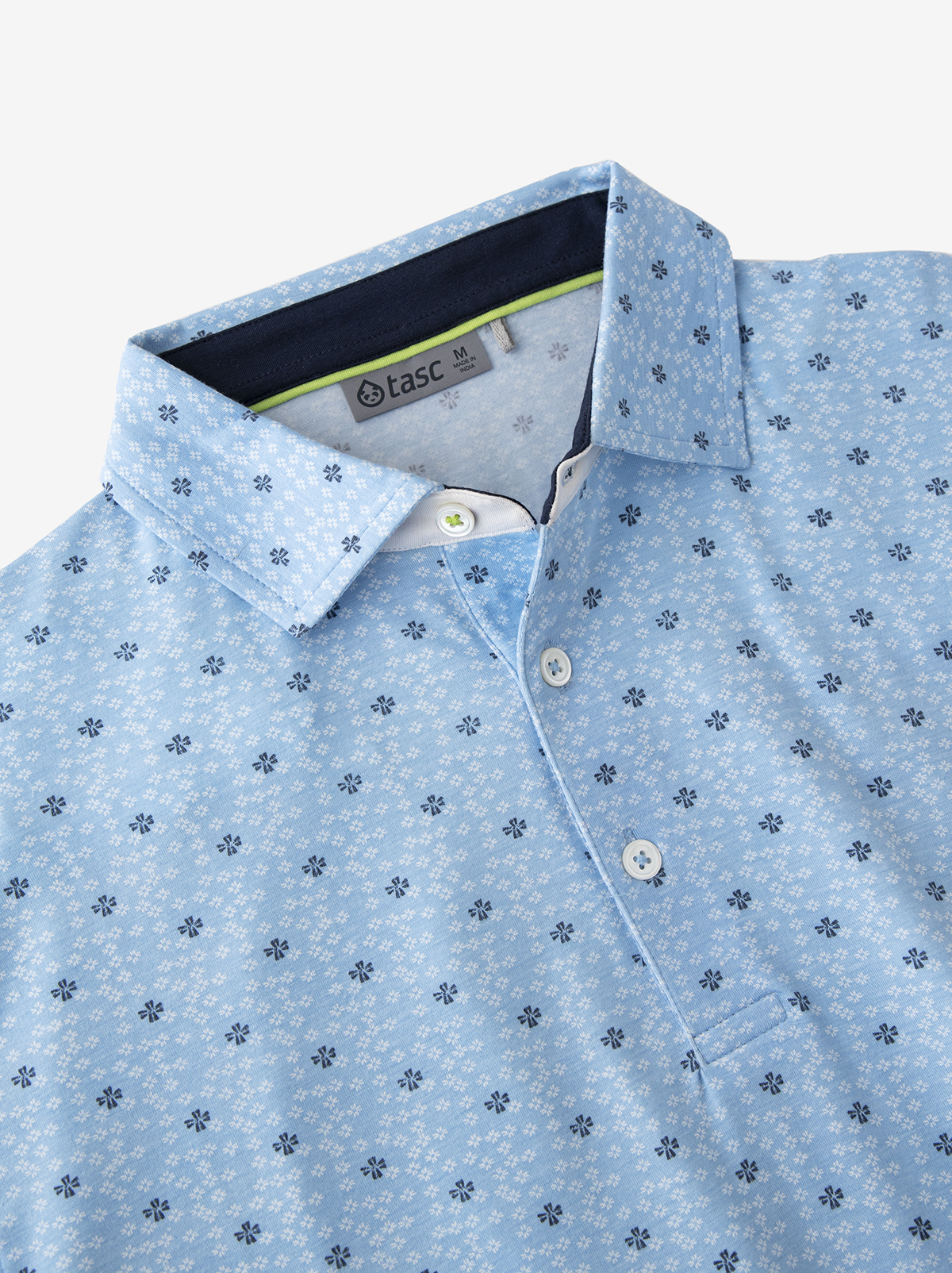 Cloud Lightweight Polo - Cypress Print