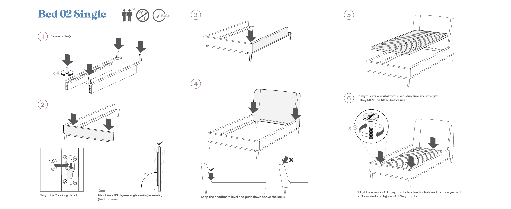 Bed dimensions