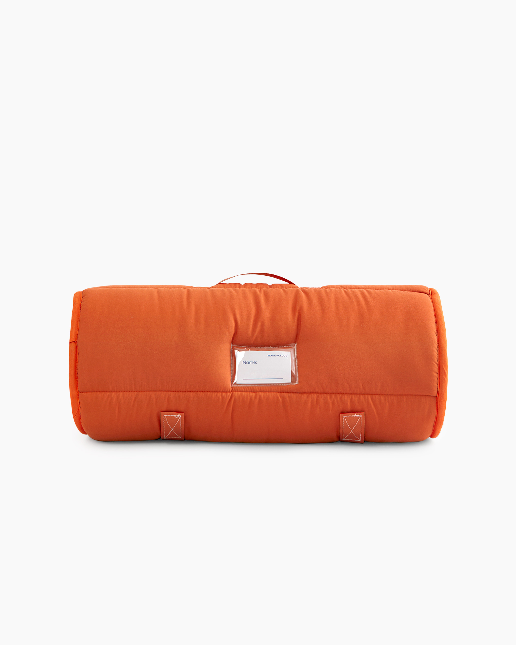 Burnt Orange Geometric Tufted Microfiber Kids Nap Mat