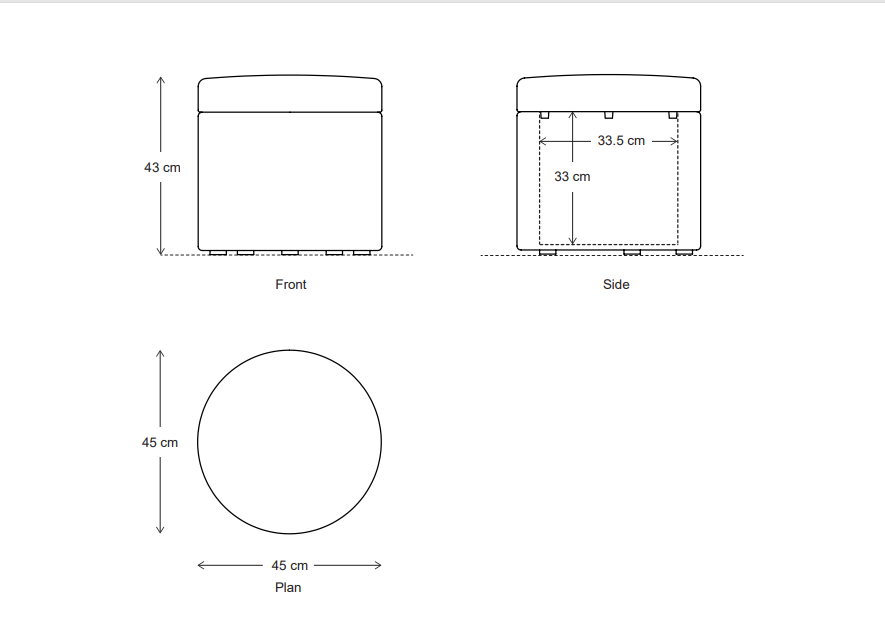 Storage dimensions