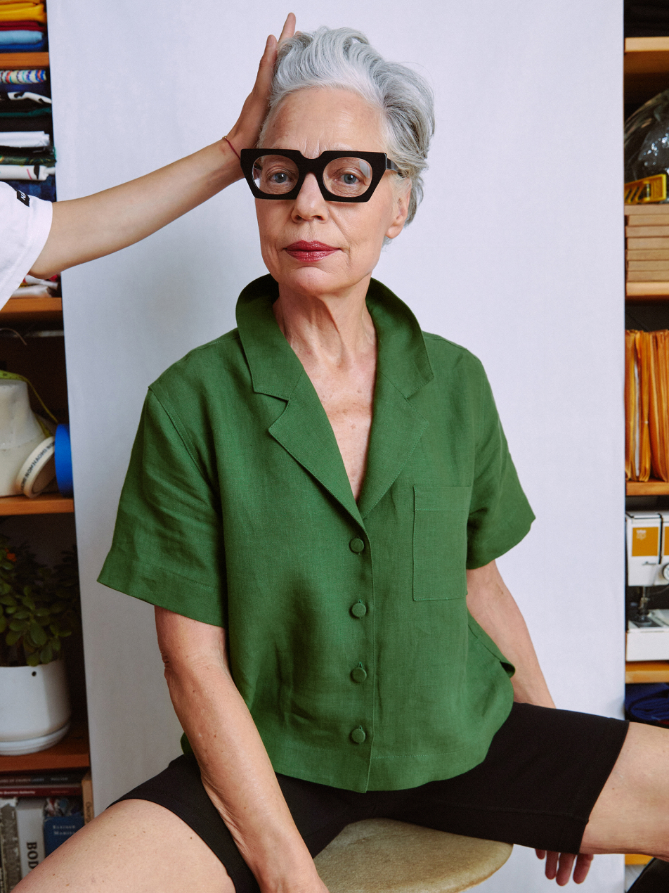 The Studio Shirt (Prospect Green Linen)