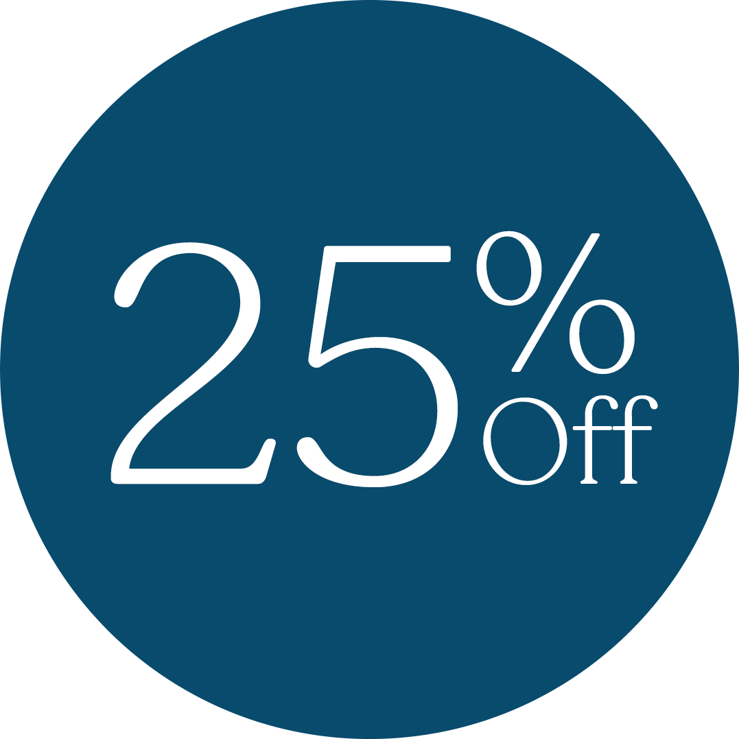25% off icon.