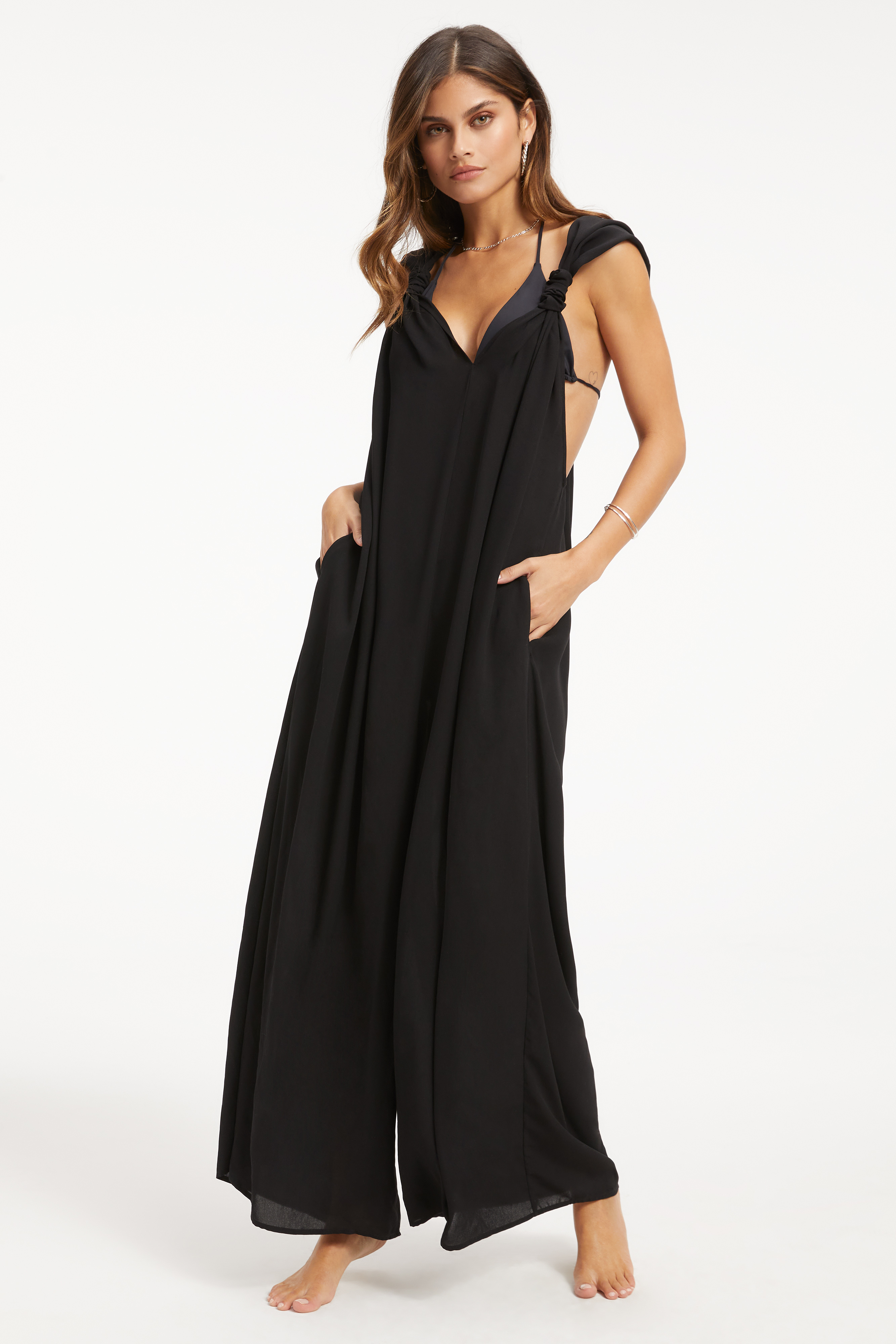 SEXY TWIST ROMPER | BLACK001 - GOOD AMERICAN