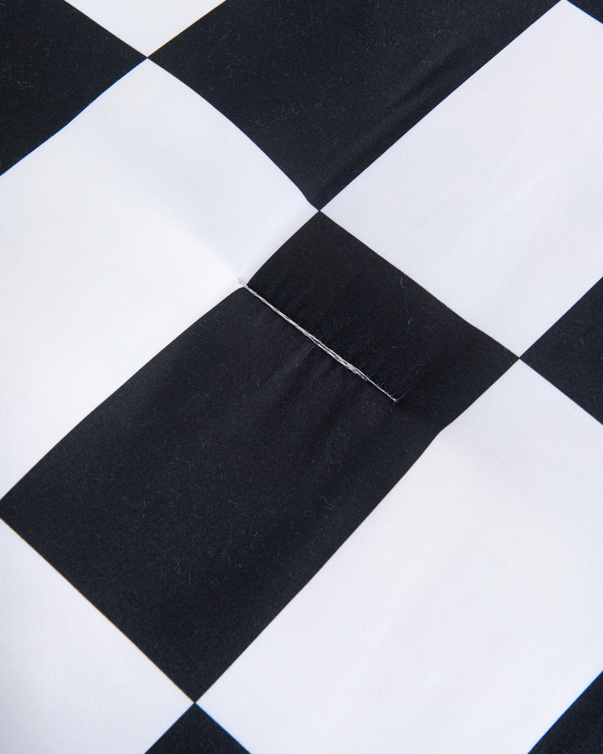 Black Checkerboard Microfiber Comforter Set
