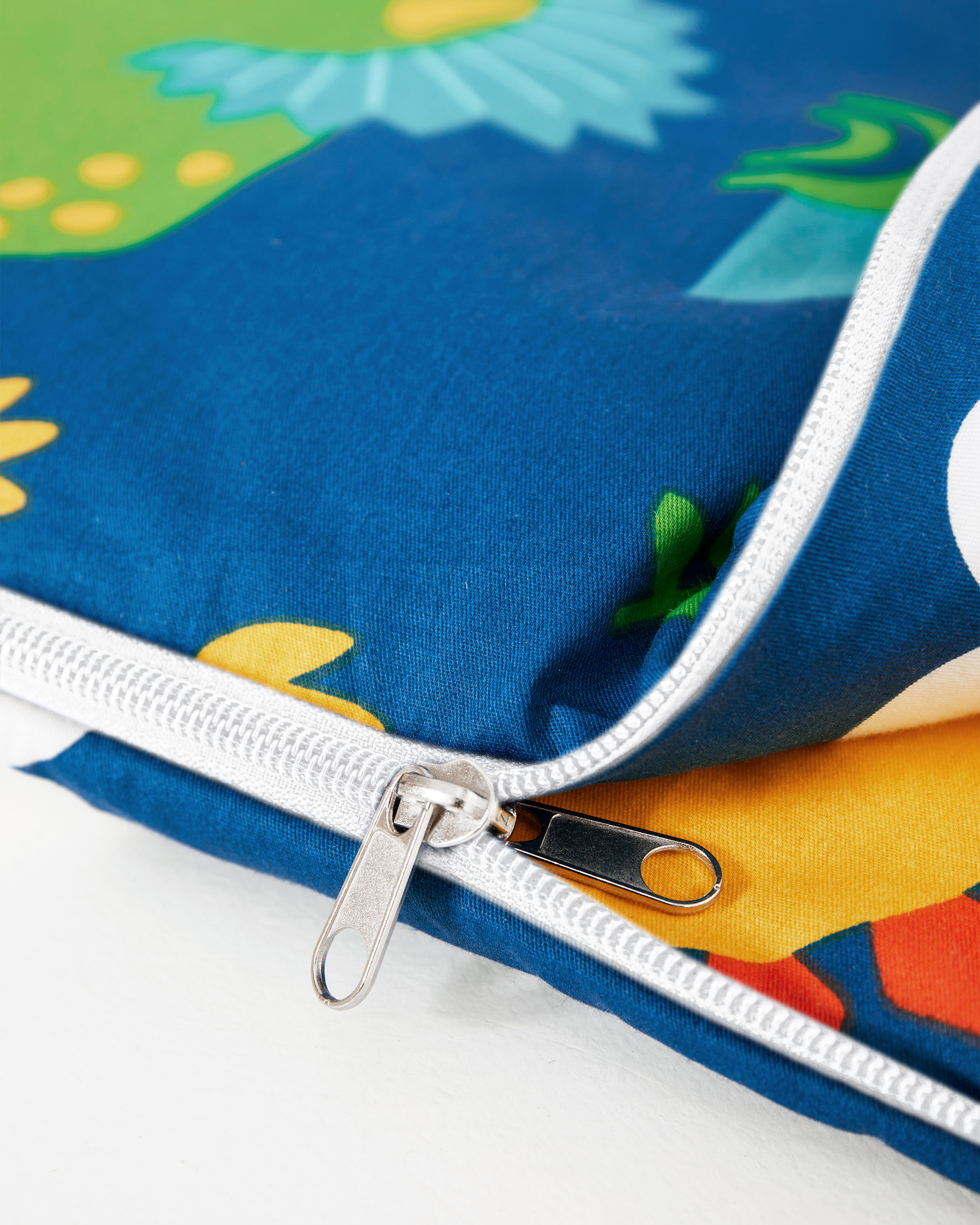 Blue Dinosaur Cotton Kids Sleeping Bag