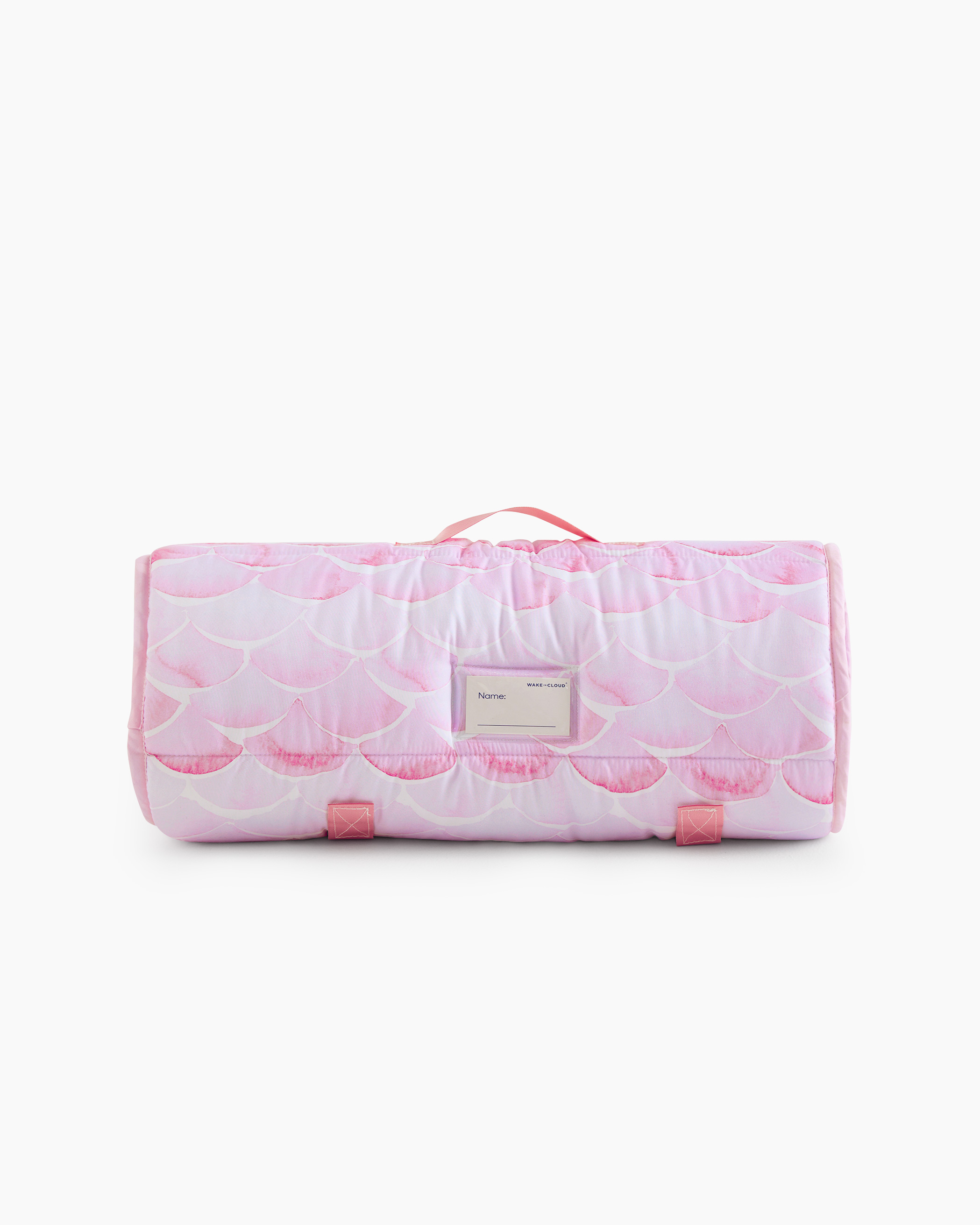 Pink Scallops Microfiber Kids Nap Mat