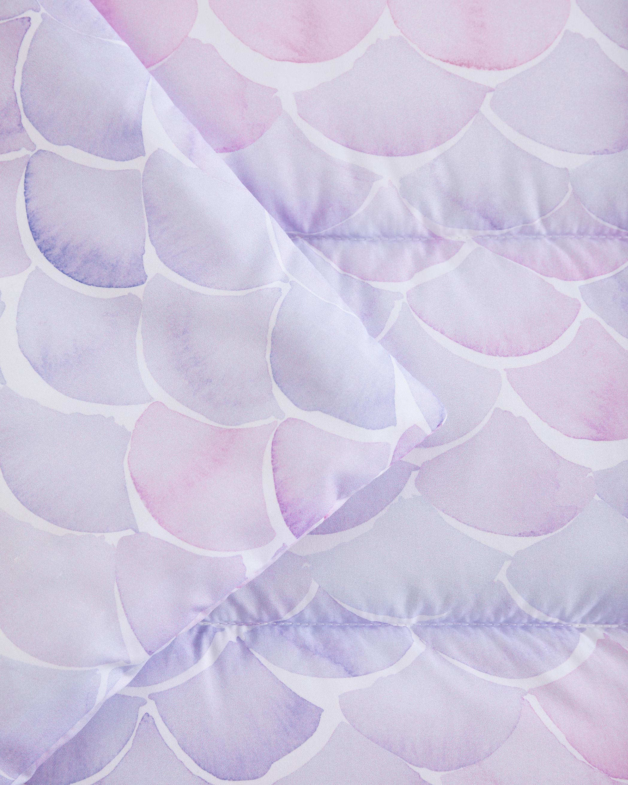 Lilac Scallops Microfiber Kids Nap Mat