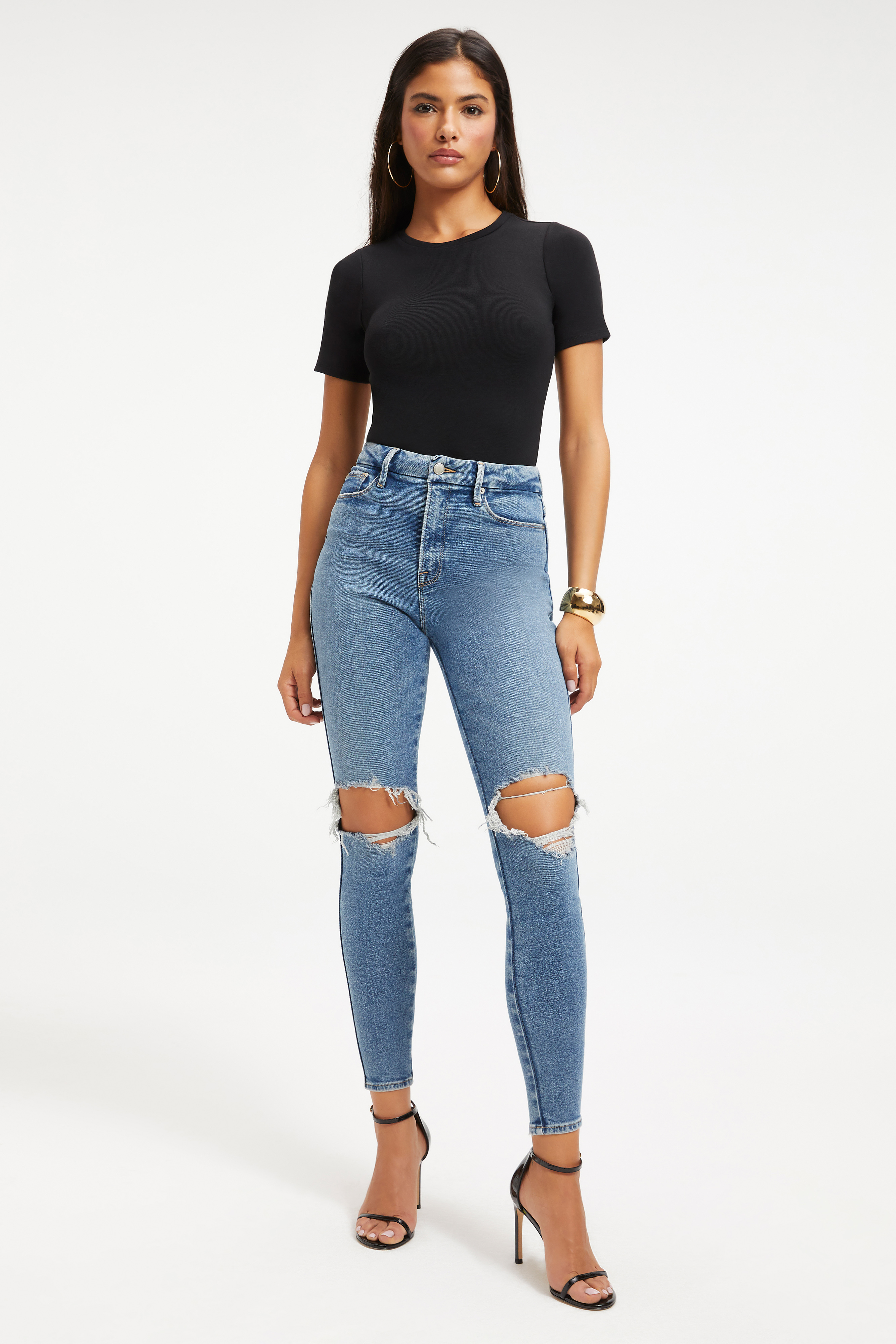 Styled With feature image for product GOOD CURVE SKINNY CROP | BLUE800