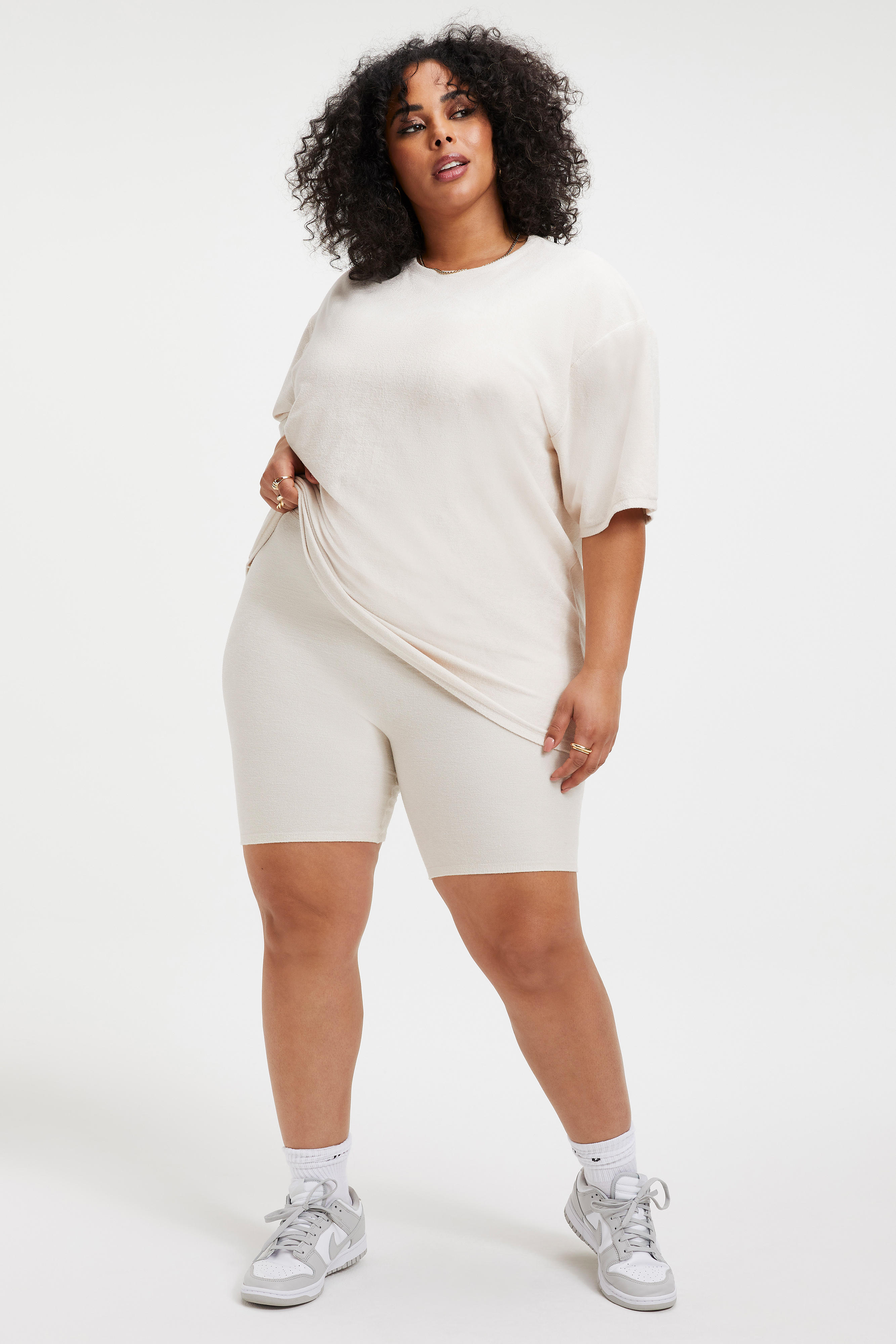 Styled With feature image for product TERRY BOYFRIEND TEE | BONE001