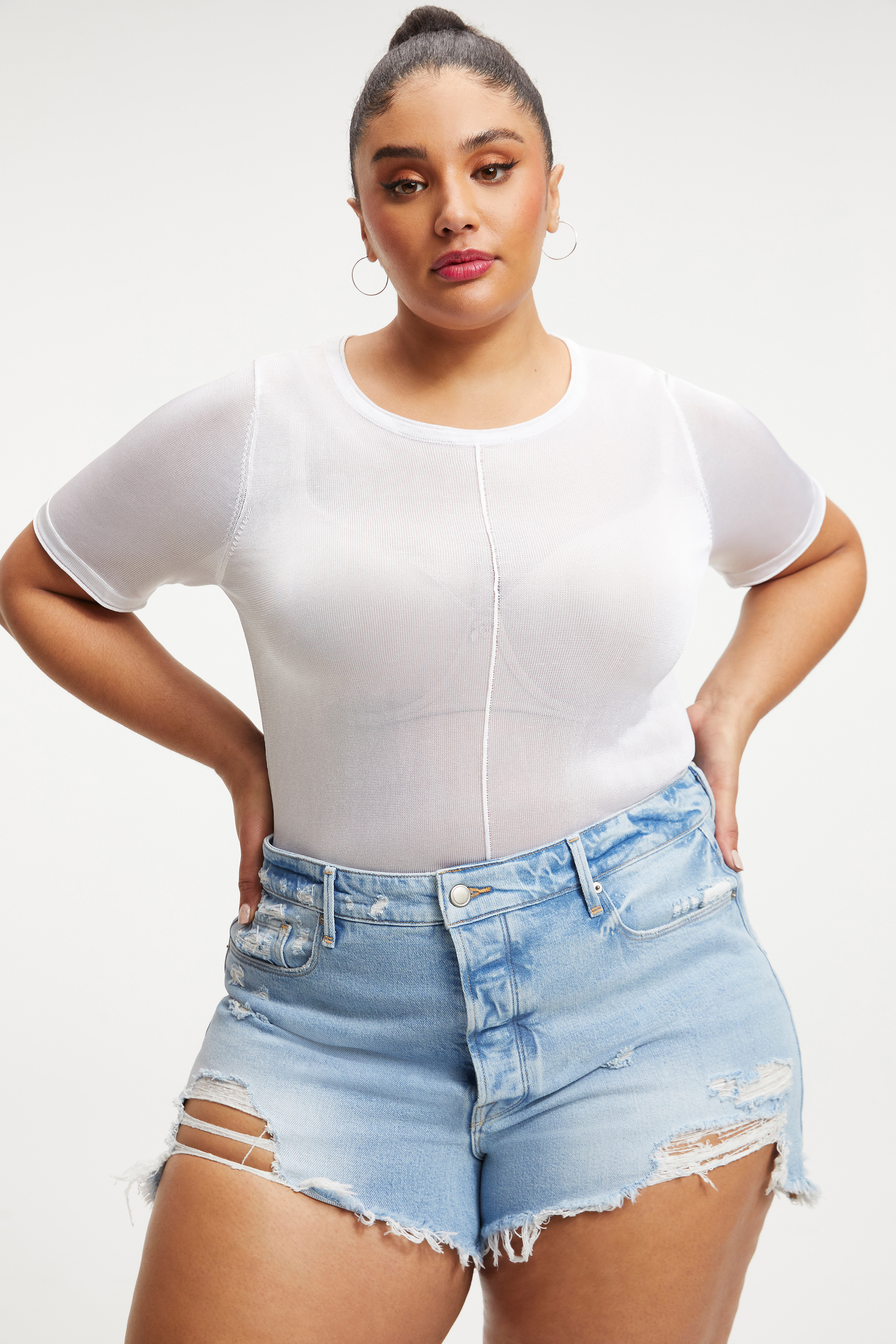 Styled With feature image for product EXTREME SHEER TOP | WHITE001